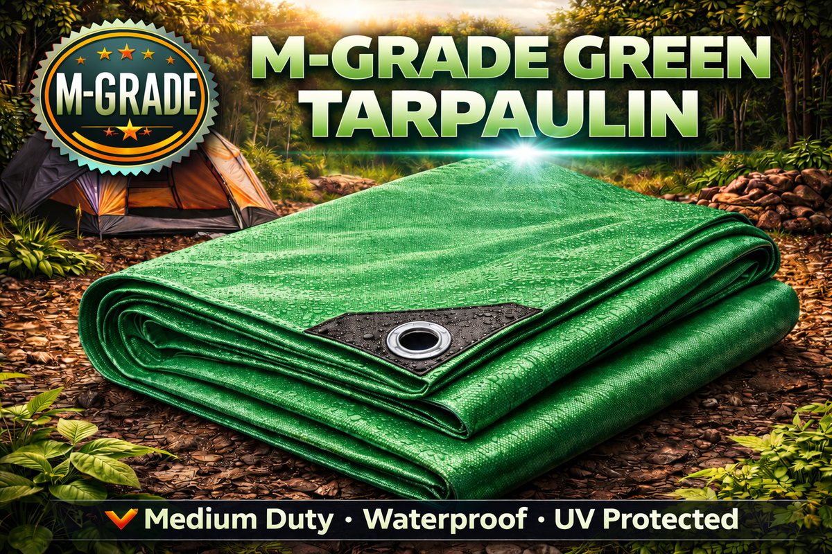 M-Grade Green Tarpaulins