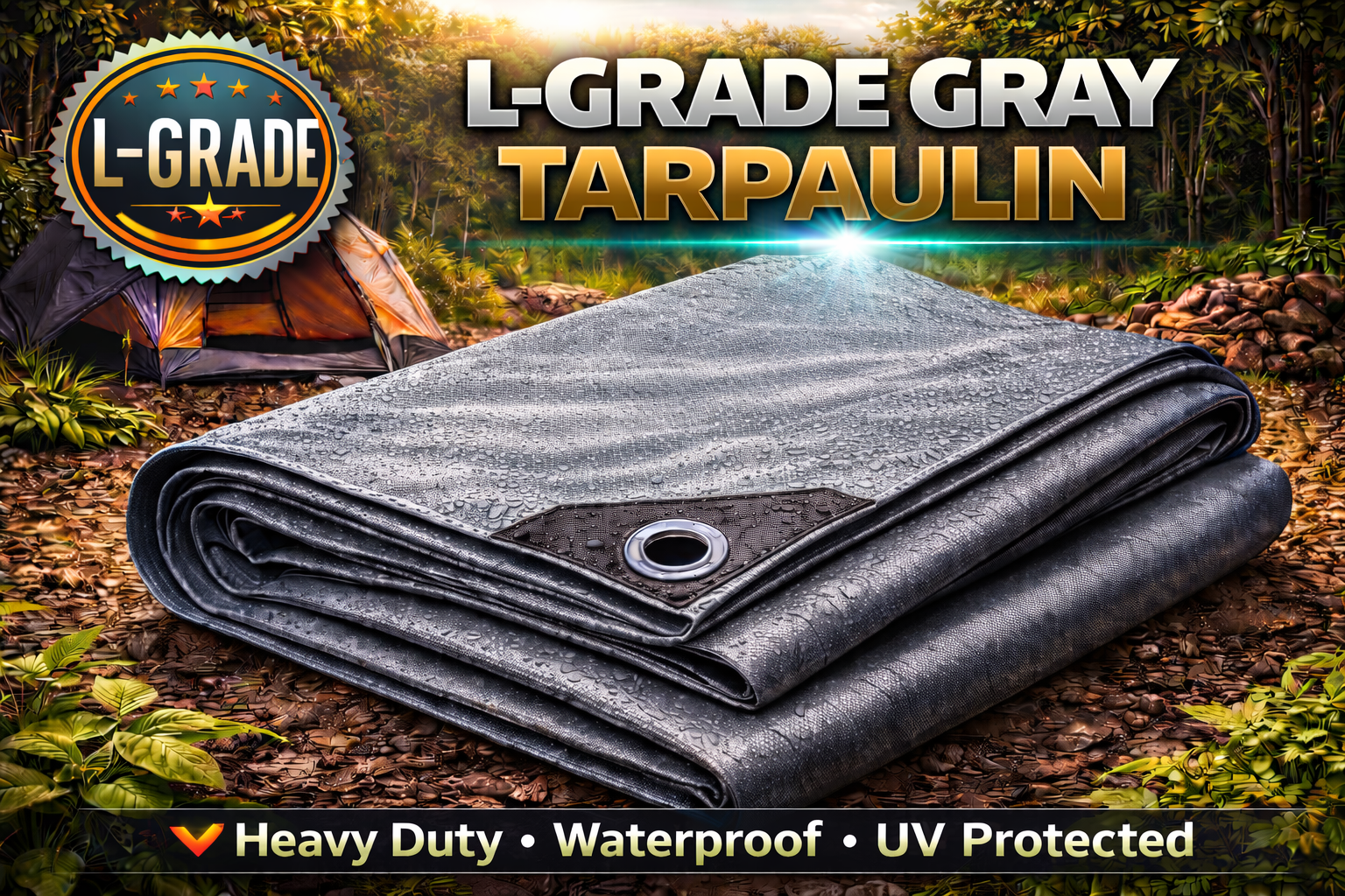 L-Grade Grey Tarpaulins