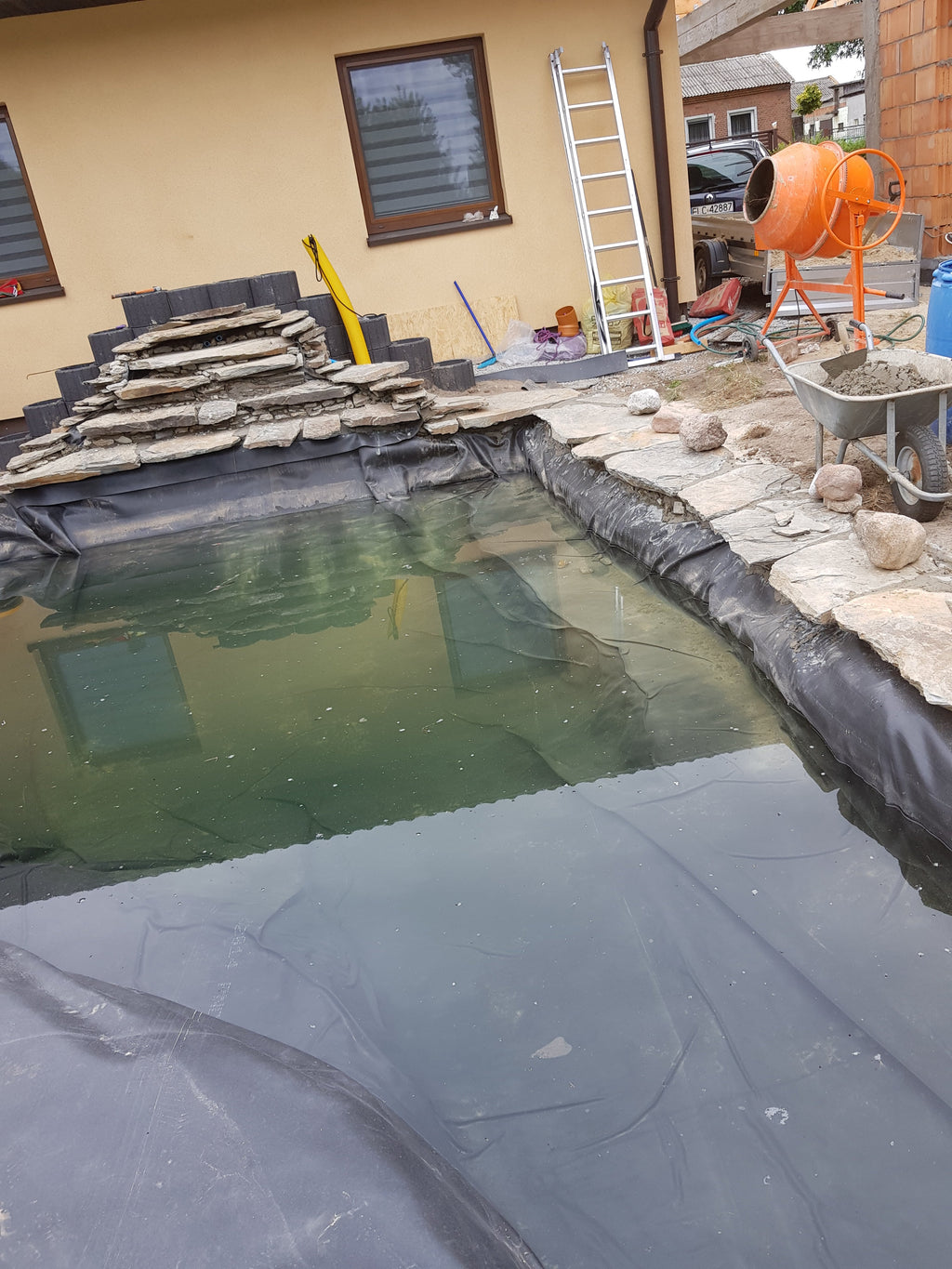 EPDM Rubber Pond Liner XXL-Grade Black 5m x 6m Leak-Proof Lining Material Wildlife Water Pool Liner_5