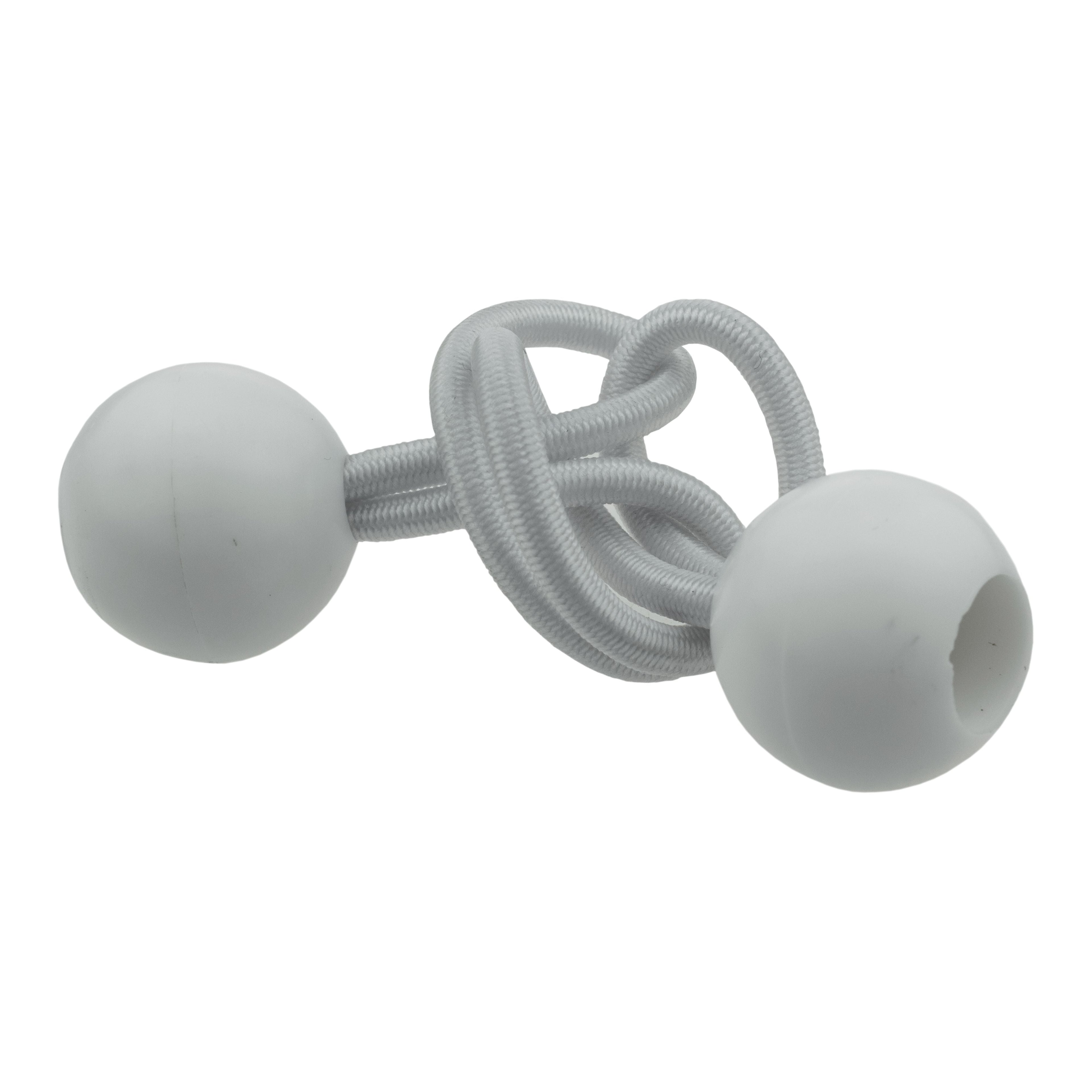 White Bungee Balls 4" Tarp Tarpaulin Tie Down Toggles Cord Tent Elastic Loops Fasteners Shock Cord Ball Tie-Downs_5