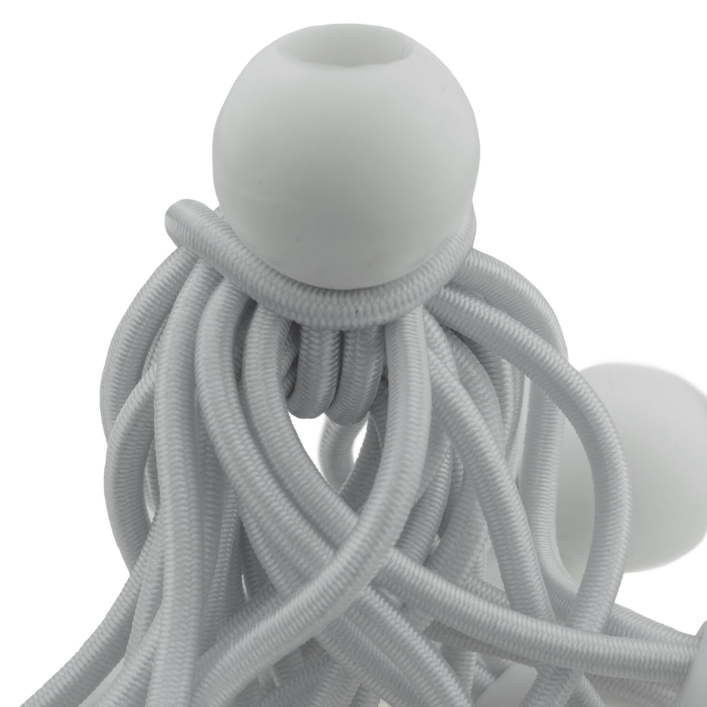 White Bungee Balls 4" Tarp Tarpaulin Tie Down Toggles Cord Tent Elastic Loops Fasteners Shock Cord Ball Tie-Downs_8
