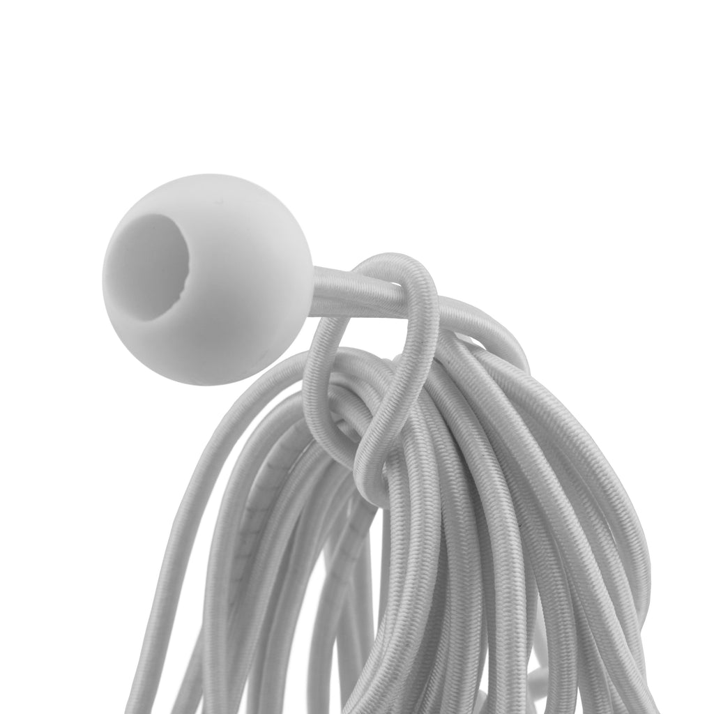 White Bungee Balls 6" Tarp Tarpaulin Tie Down Toggles Cord Tent Elastic Loops Fasteners Shock Cord Ball Tie-Downs_6