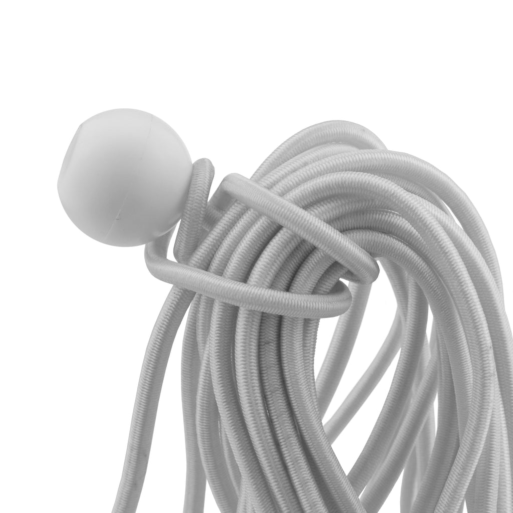 White Bungee Balls 6" Tarp Tarpaulin Tie Down Toggles Cord Tent Elastic Loops Fasteners Shock Cord Ball Tie-Downs_7