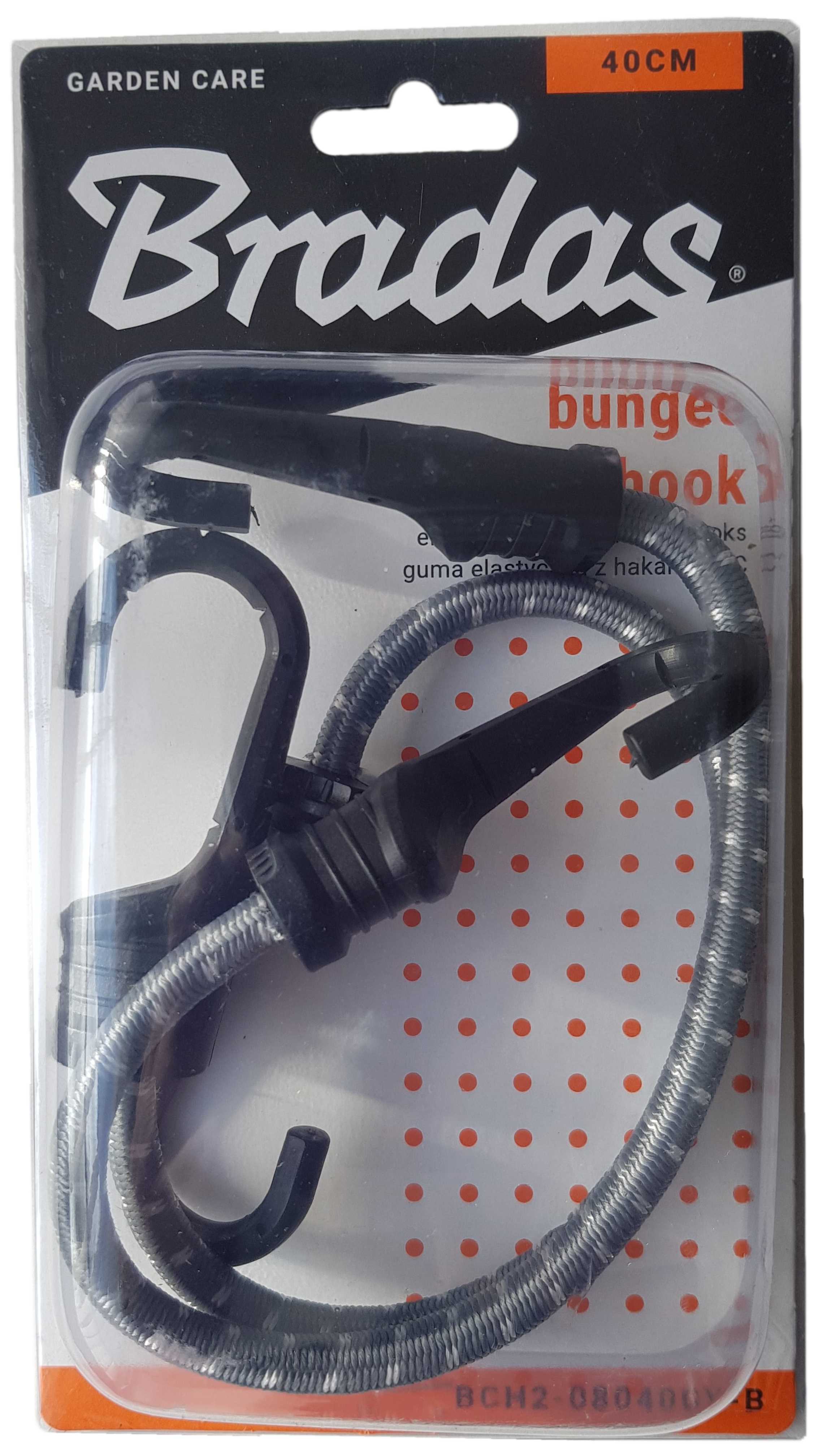 Bungee Cord 40cm with PVC-Coated Metal Hooks Shock Cord Elasticated Stretch Elastic String Rope Gripper Hold-Down Securing_1