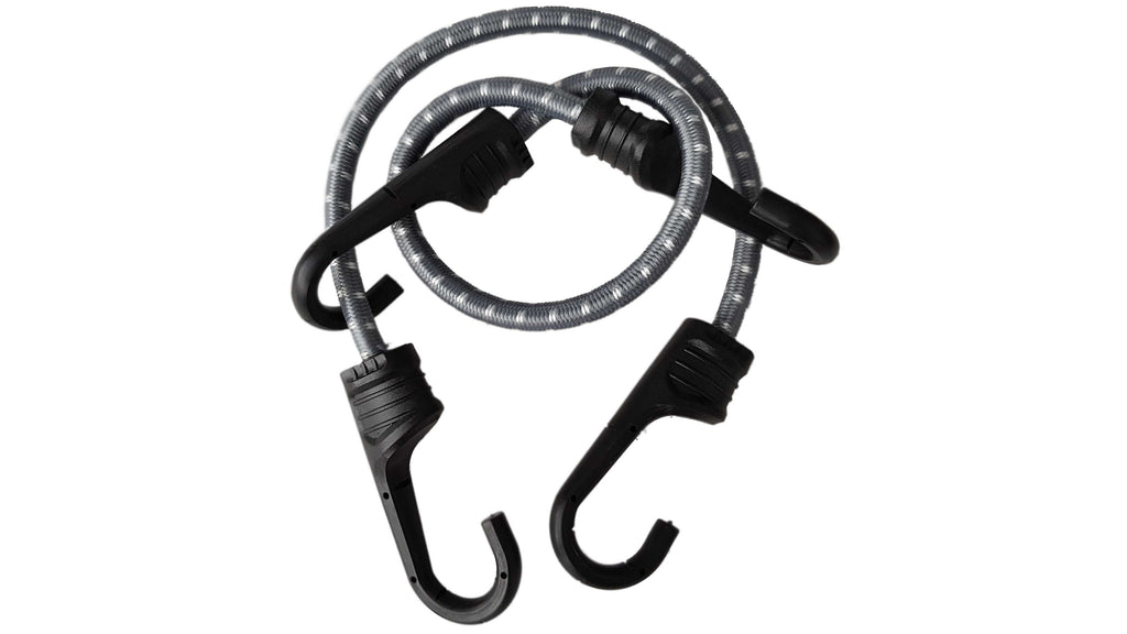 Bungee Cord 40cm with PVC-Coated Metal Hooks Shock Cord Elasticated Stretch Elastic String Rope Gripper Hold-Down Securing_4