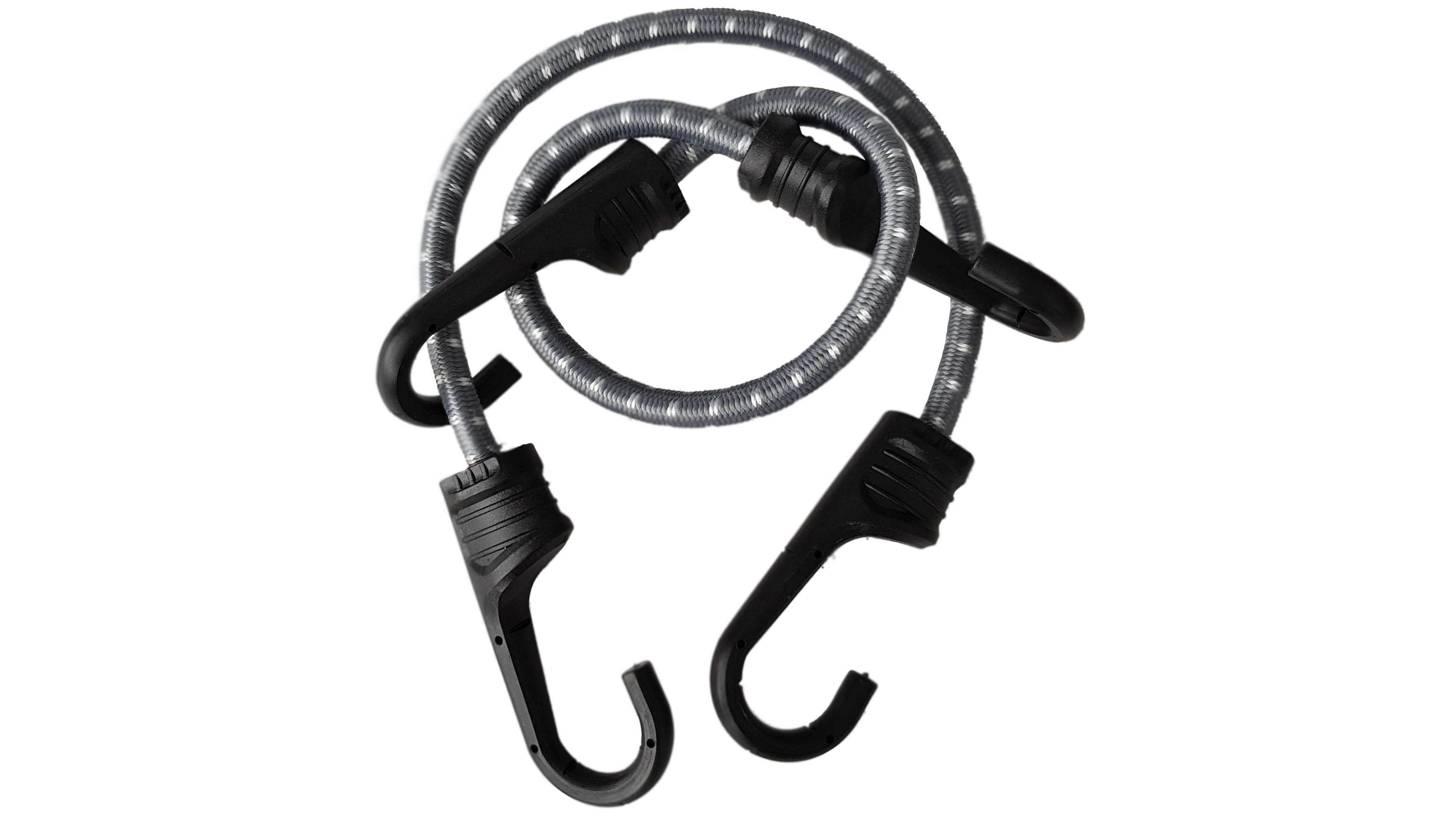 Bungee Cord 40cm with PVC-Coated Metal Hooks Shock Cord Elasticated Stretch Elastic String Rope Gripper Hold-Down Securing_4
