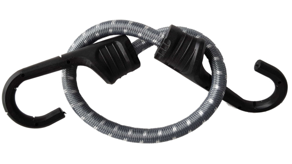 Bungee Cord 40cm with PVC-Coated Metal Hooks Shock Cord Elasticated Stretch Elastic String Rope Gripper Hold-Down Securing_2