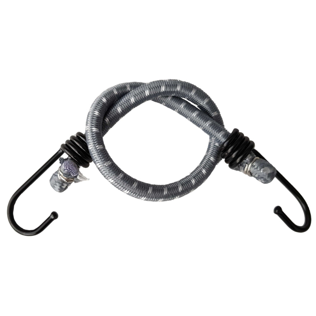 Bungee Cord with Metal Hooks 40cm Stretch Elasticated Elastic Rope Tie-Down Outdoor Tarp Cargo Strap_2