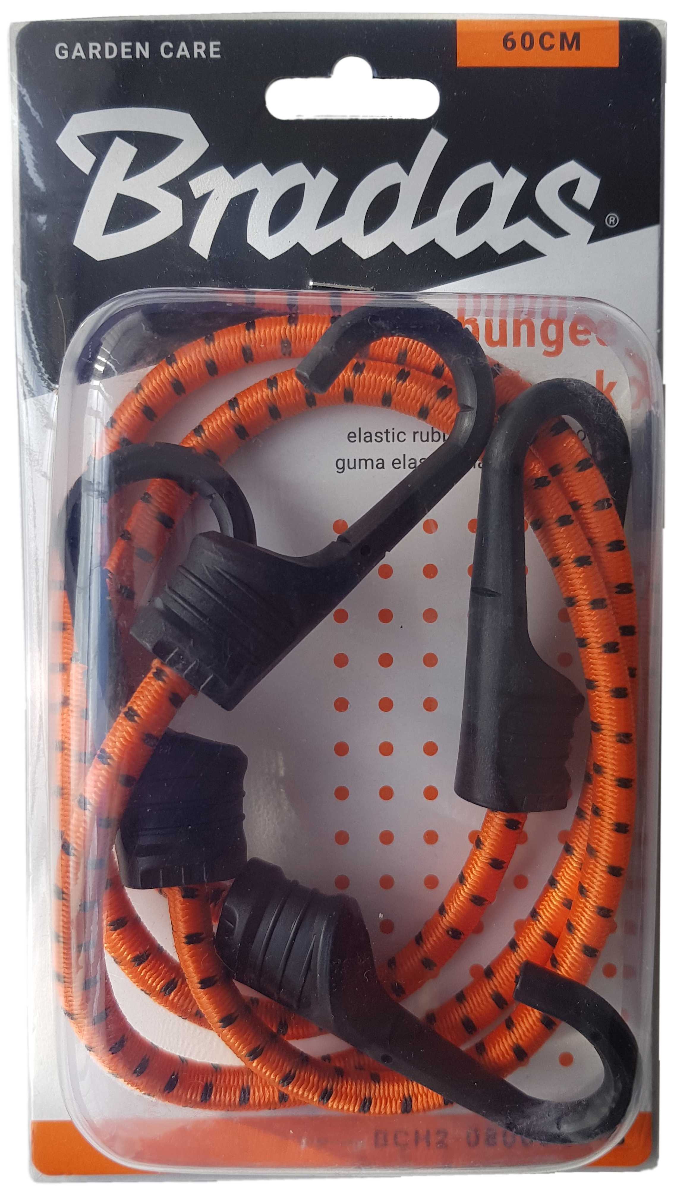 Bungee Cord 60cm with PVC-Coated Metal Hooks Shock Cord Elasticated Stretch Elastic String Rope Gripper Hold-Down Securing_1