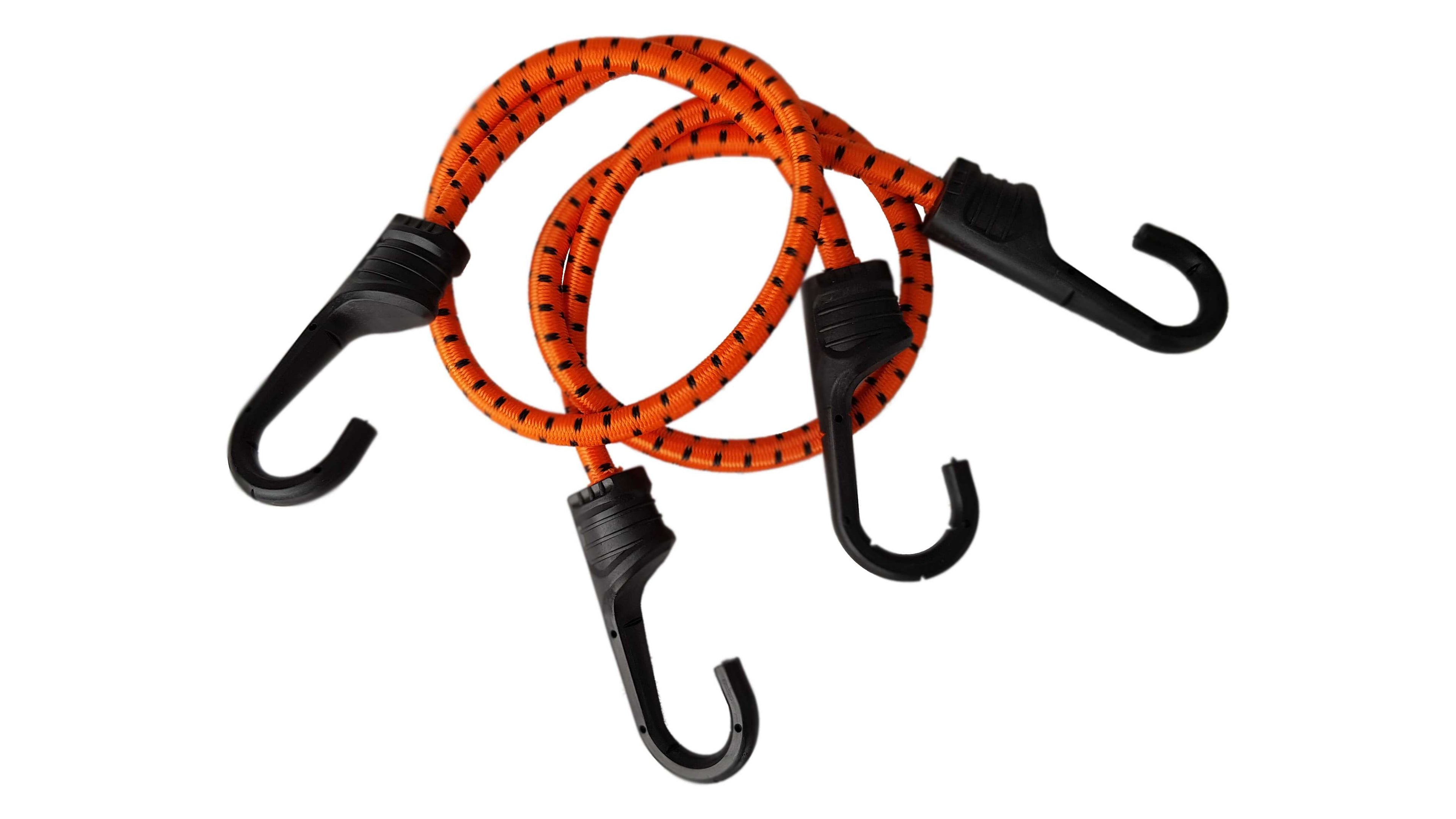 Bungee Cord 60cm with PVC-Coated Metal Hooks Shock Cord Elasticated Stretch Elastic String Rope Gripper Hold-Down Securing_4