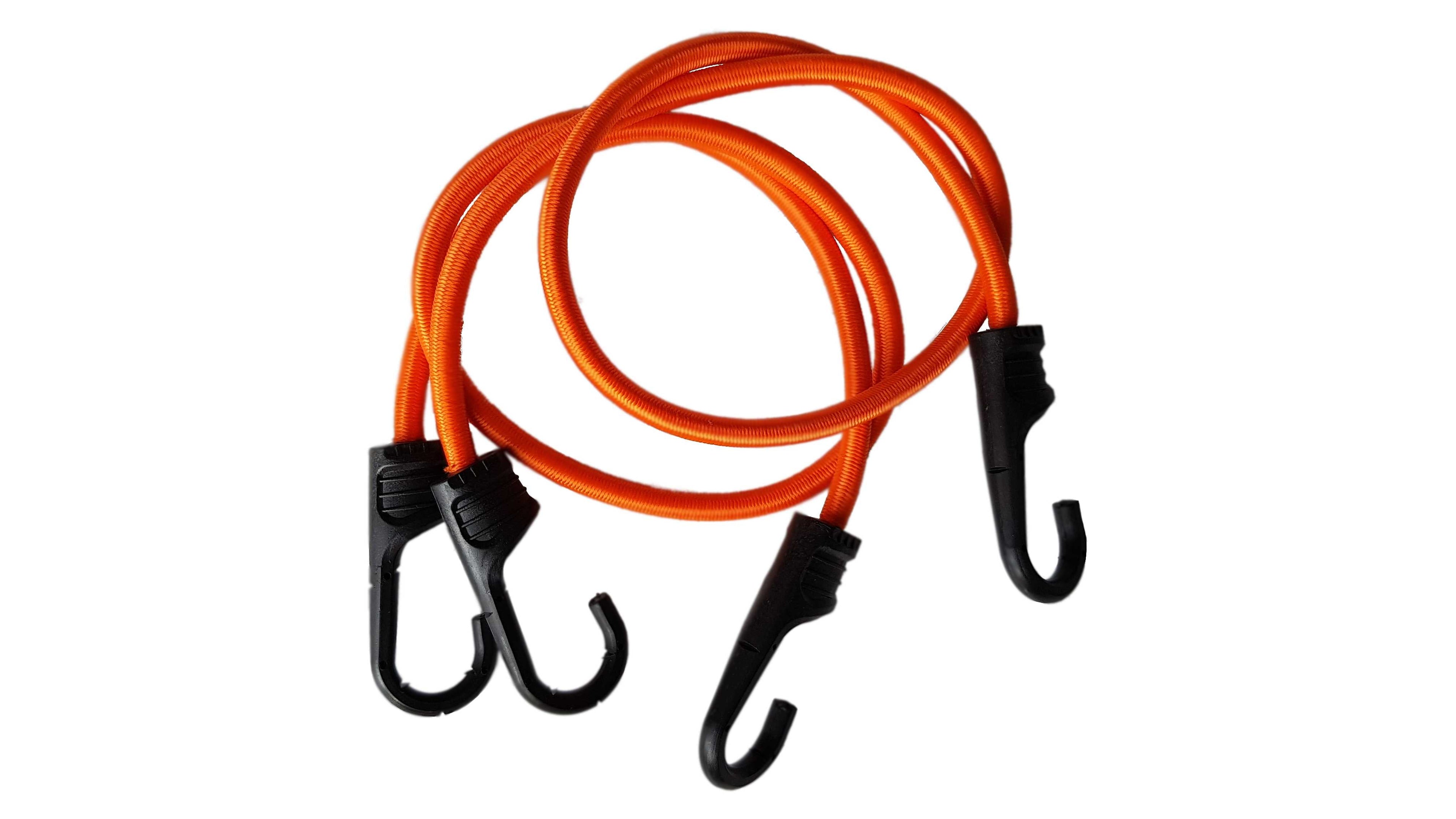 Bungee Cord 80cm with PVC-Coated Metal Hooks Shock Cord Elasticated Stretch Elastic String Rope Gripper Hold-Down Securing_4
