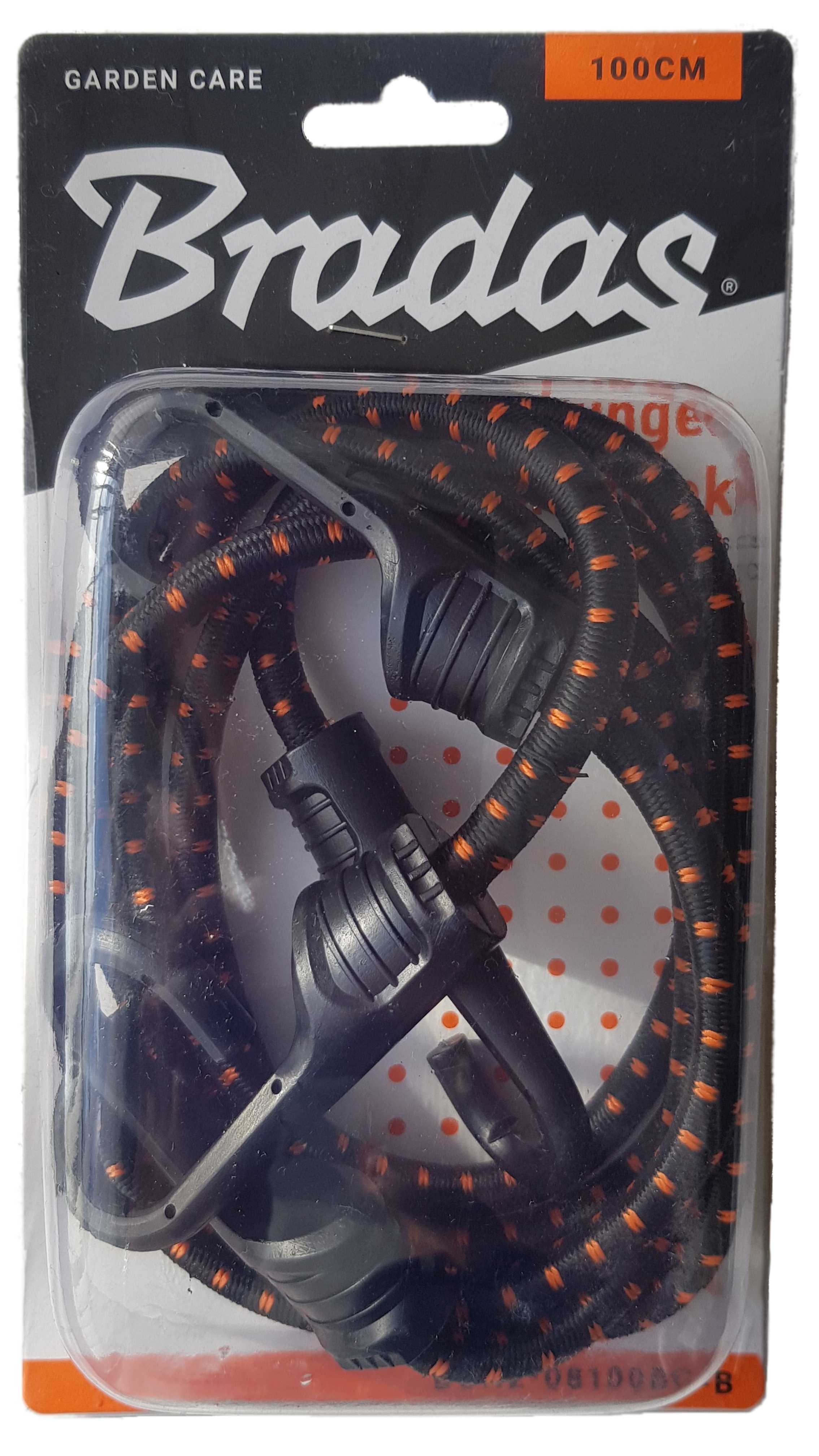 Bungee Cord 100cm with PVC-Coated Metal Hooks Shock Cord Elasticated Stretch Elastic String Rope Gripper Hold-Down Securing_1