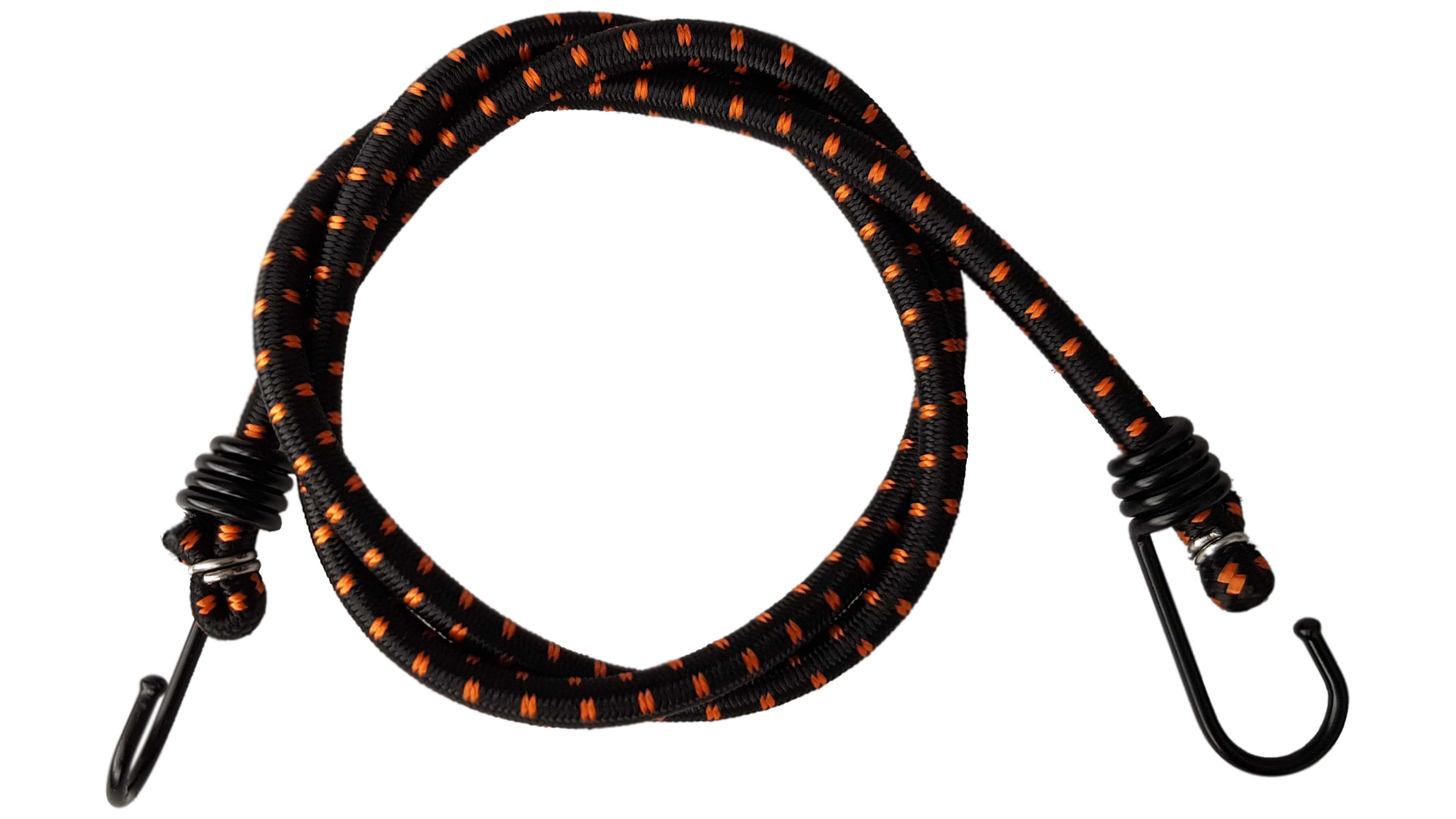 Bungee Cord with Metal Hooks 100cm Stretch Elasticated Elastic Rope Tie-Down Outdoor Tarp Cargo Strap_3