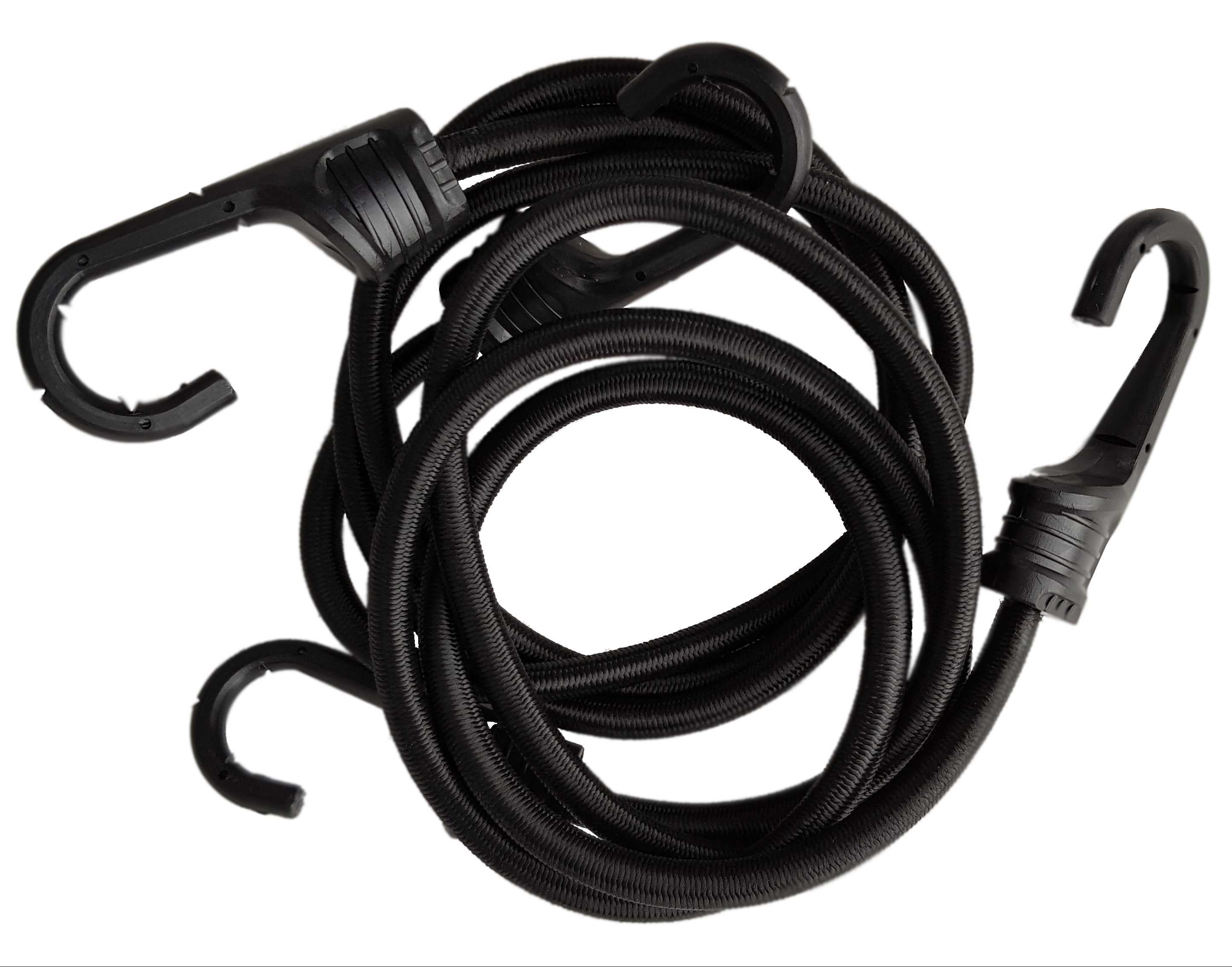 Bungee Cord 120cm with PVC-Coated Metal Hooks Shock Cord Elasticated Stretch Elastic String Rope Gripper Hold-Down Securing_3