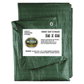 M Grade Green Tarpaulin 5m x 6m Tarp Groundsheet Waterproof Cover