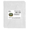 M-Grade White Tarp Tarpaulin Groundsheet Cover Camping Waterproof Sheeting 1.5m x 2m