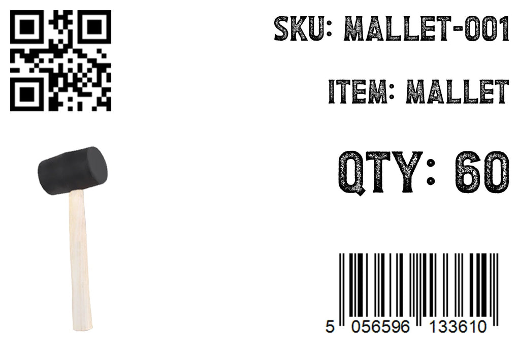 Rubber Mallet with Wooden Handle Garden Tool Flat Mallet_9