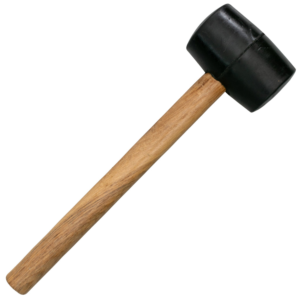 Rubber Mallet with Wooden Handle Garden Tool Flat Mallet_1