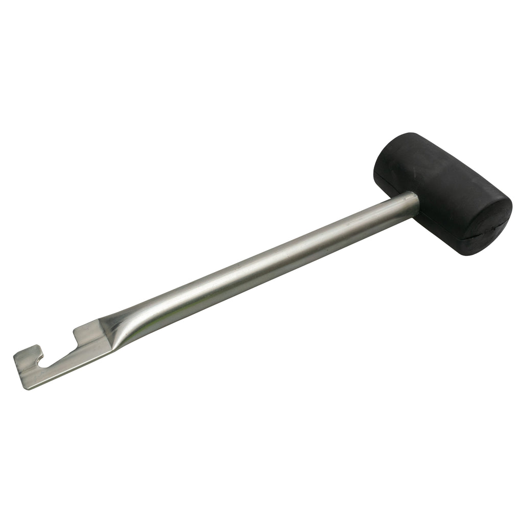 Rubber Mallet with Metal Handle and Hook Garden Tool_3