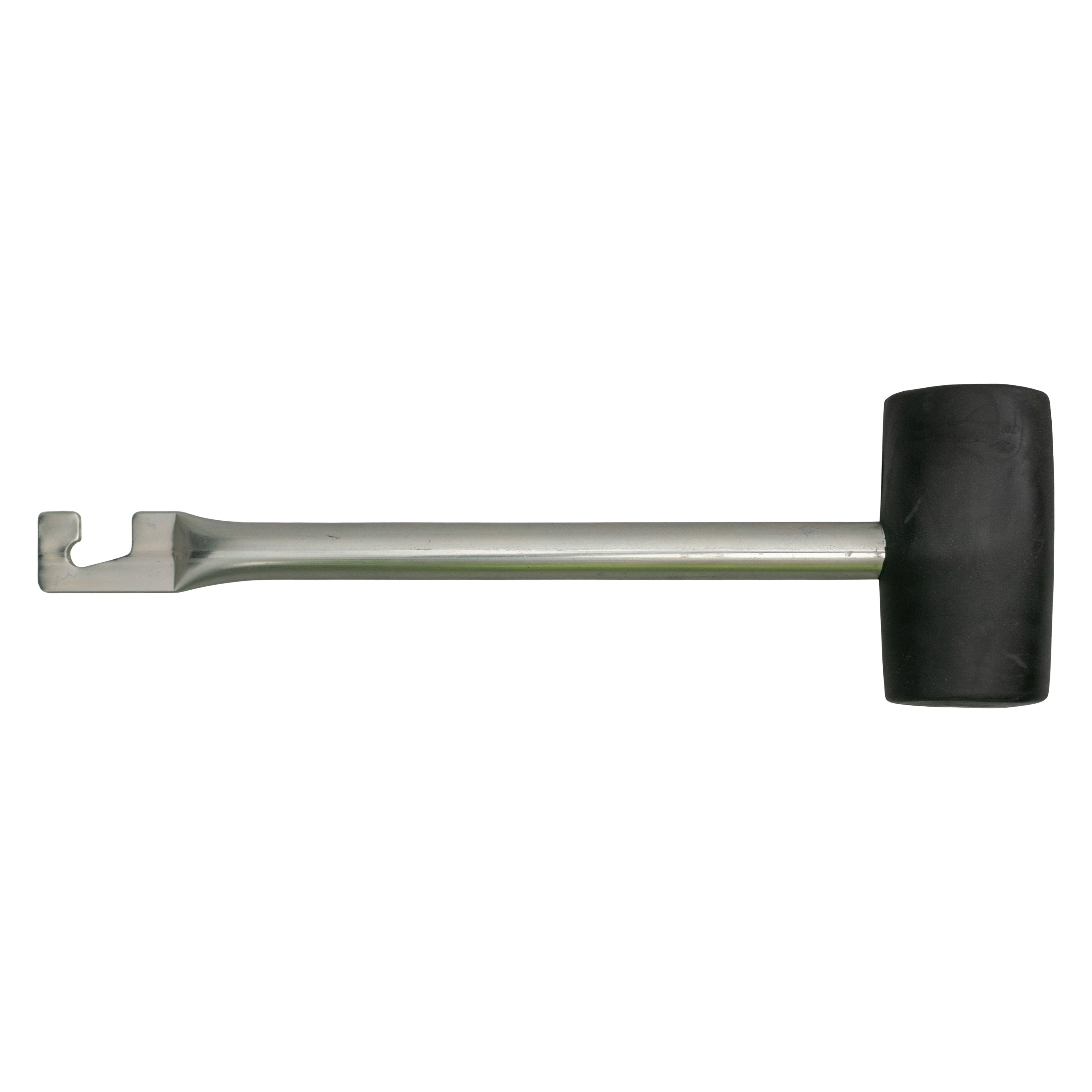 Rubber Mallet with Metal Handle and Hook Garden Tool_4