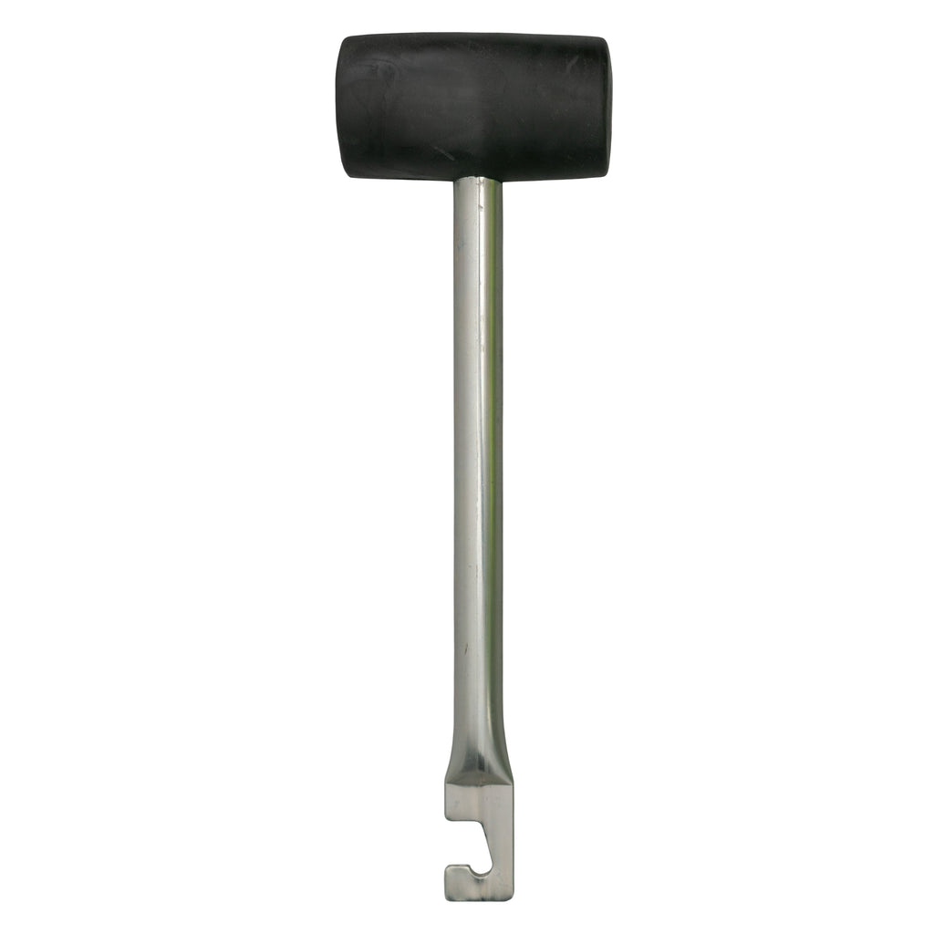 Rubber Mallet with Metal Handle and Hook Garden Tool_2