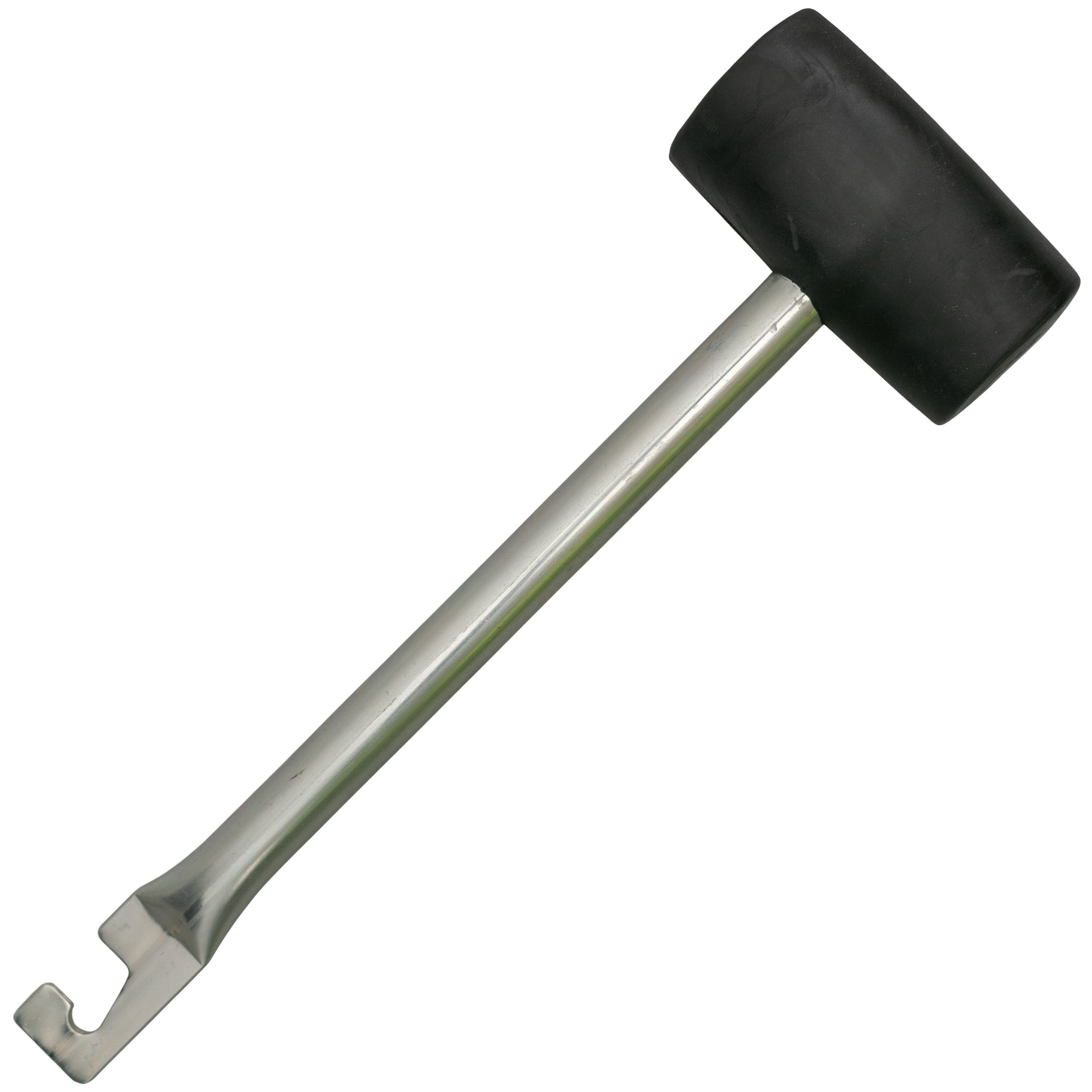 Rubber Mallet with Metal Handle and Hook Garden Tool_1