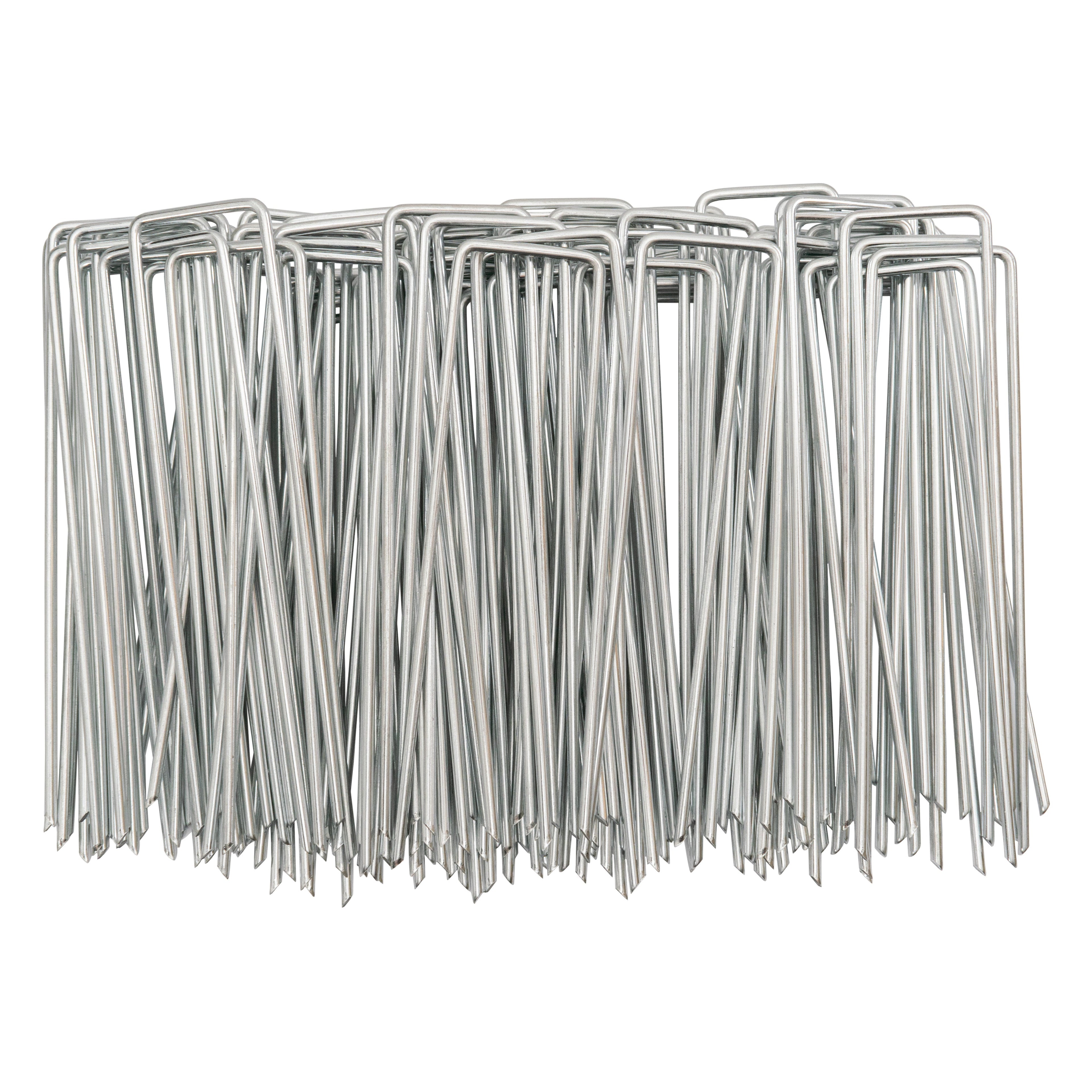 Metal Pegs (6"/150mm) with Buffer Washer and Blue Removal Tool Set Hold Down Pegs Securing Pin Staples_23
