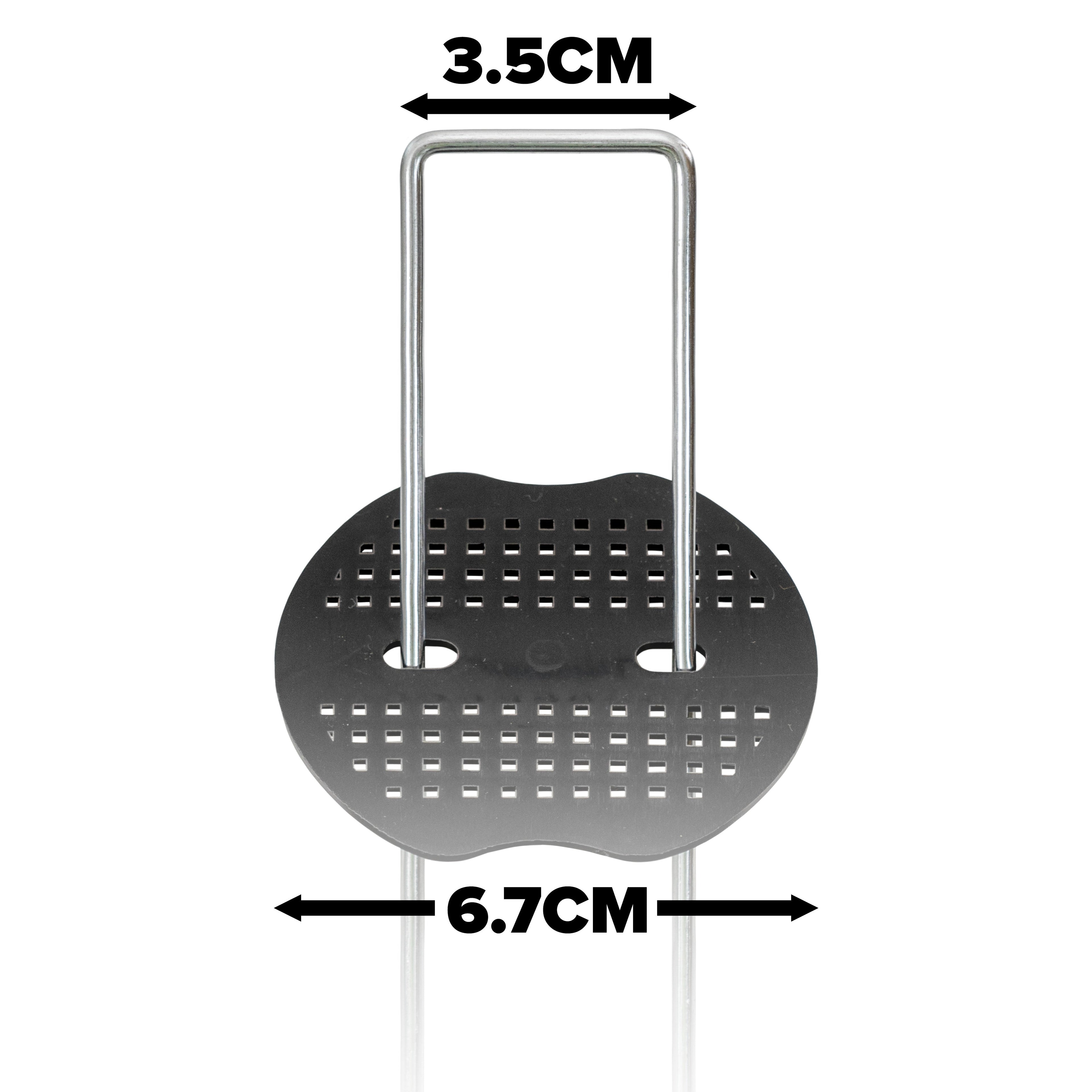 Metal Pegs (6"/150mm) with Buffer Washer and Blue Removal Tool Set Hold Down Pegs Securing Pin Staples_26