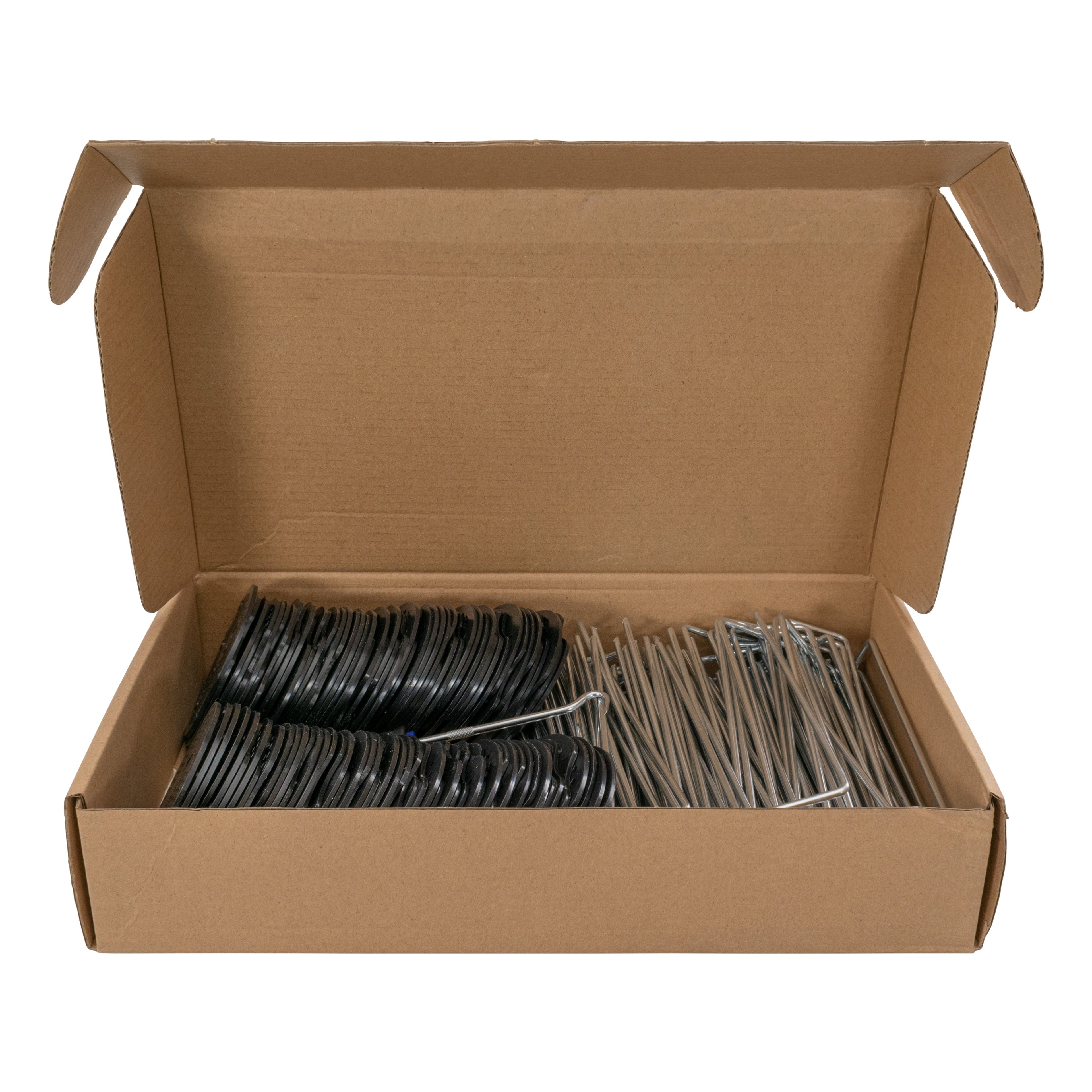 Metal Pegs (6"/150mm) with Buffer Washer and Blue Removal Tool Set Hold Down Pegs Securing Pin Staples_2