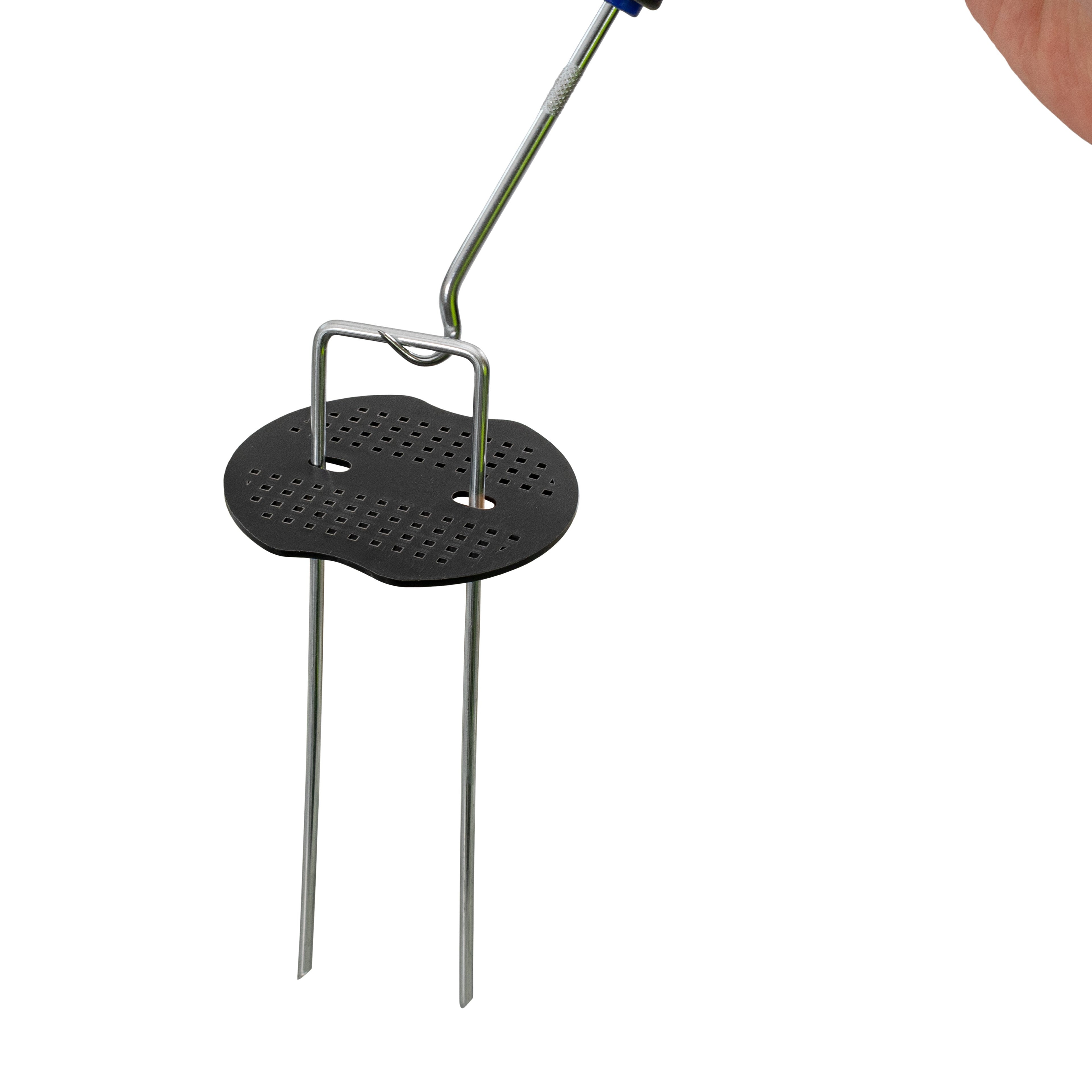 Metal Pegs (6"/150mm) with Buffer Washer and Red Removal Tool Set Hold Down Pegs Securing Pin Staples_18