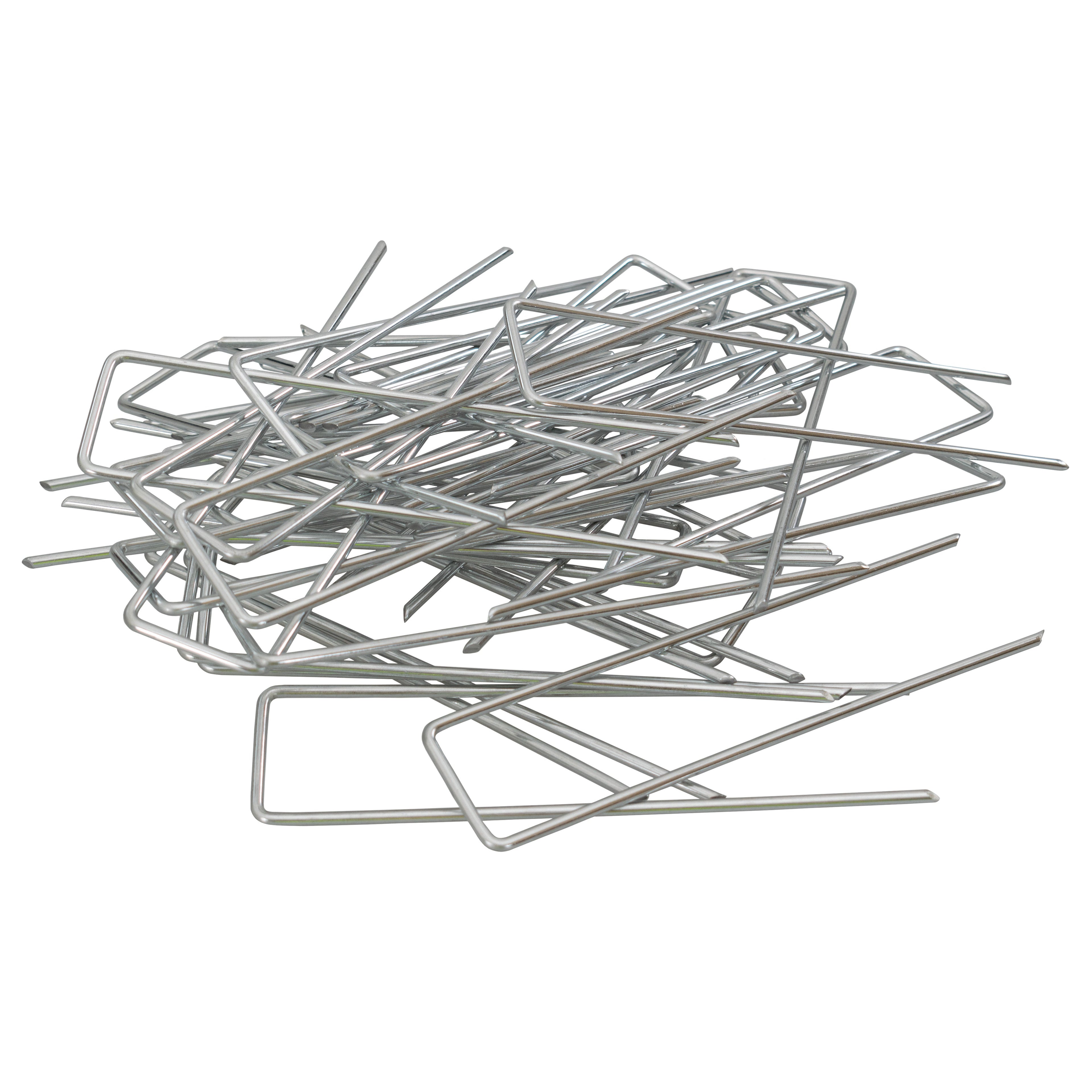 Metal Pegs (6"/150mm) with Buffer Washer and Blue Removal Tool Set Hold Down Pegs Securing Pin Staples_19