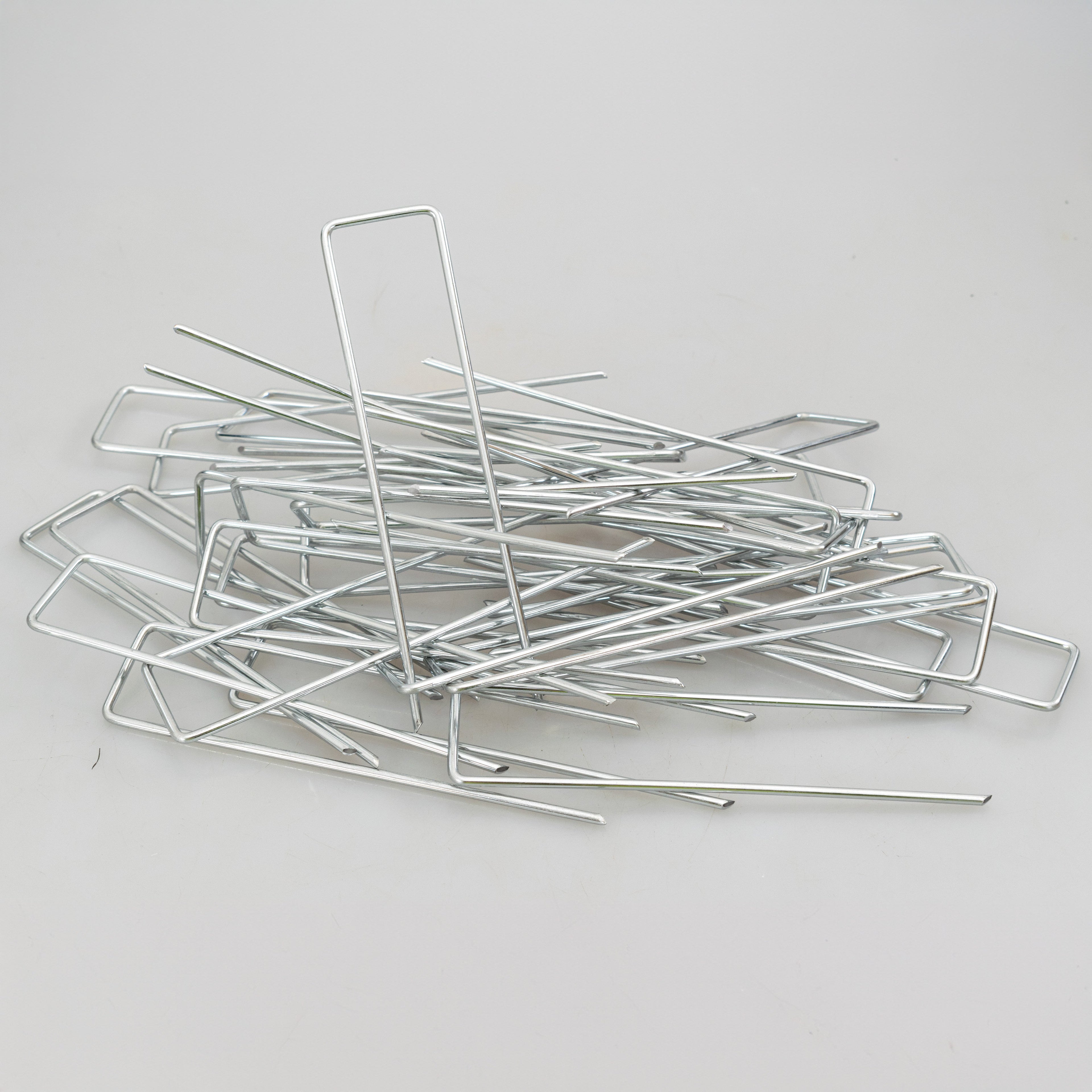 Metal Pegs (6"/150mm) with Buffer Washer and Red Removal Tool Set Hold Down Pegs Securing Pin Staples_21