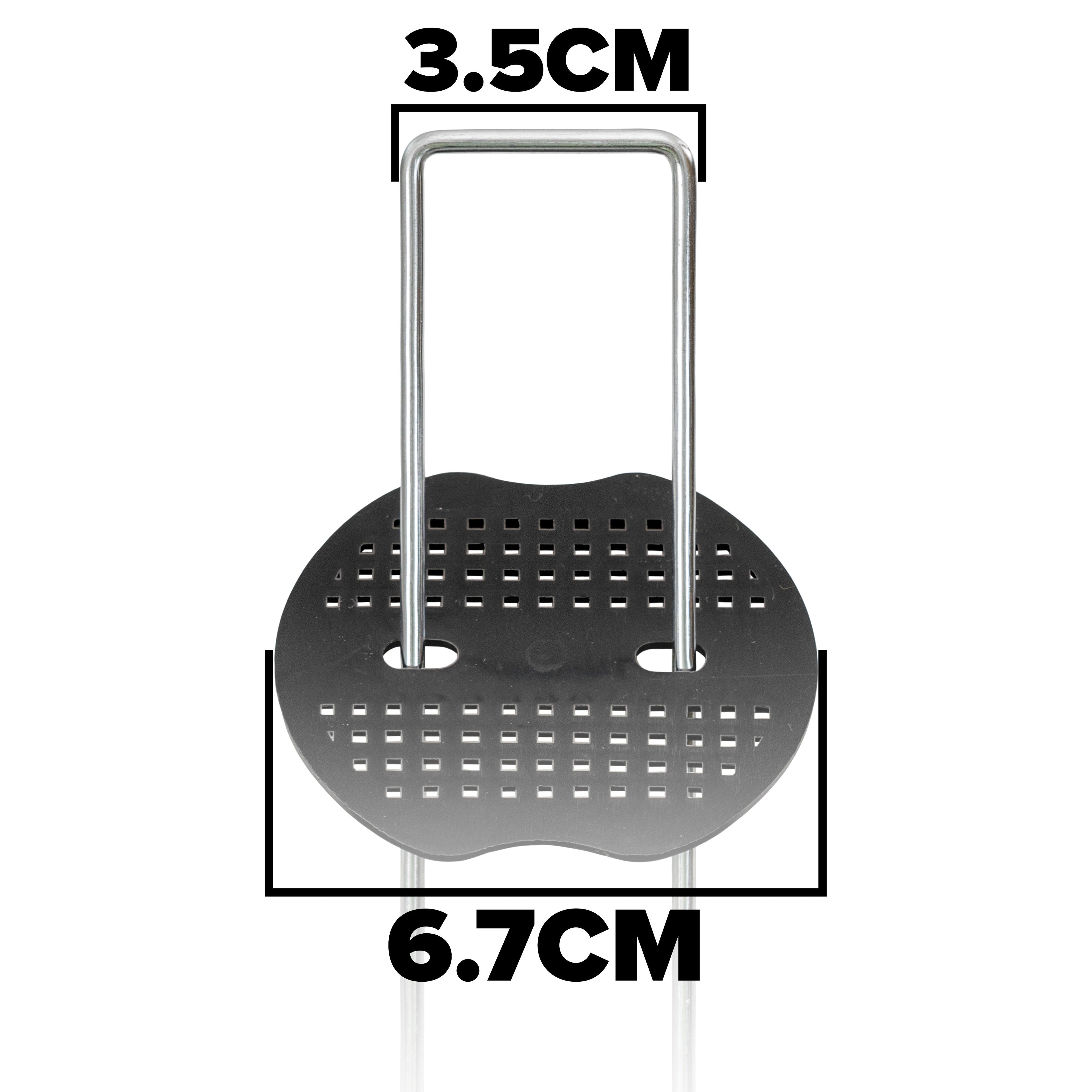 Metal Pegs (6"/150mm) with Buffer Washer and Red Removal Tool Set Hold Down Pegs Securing Pin Staples_23