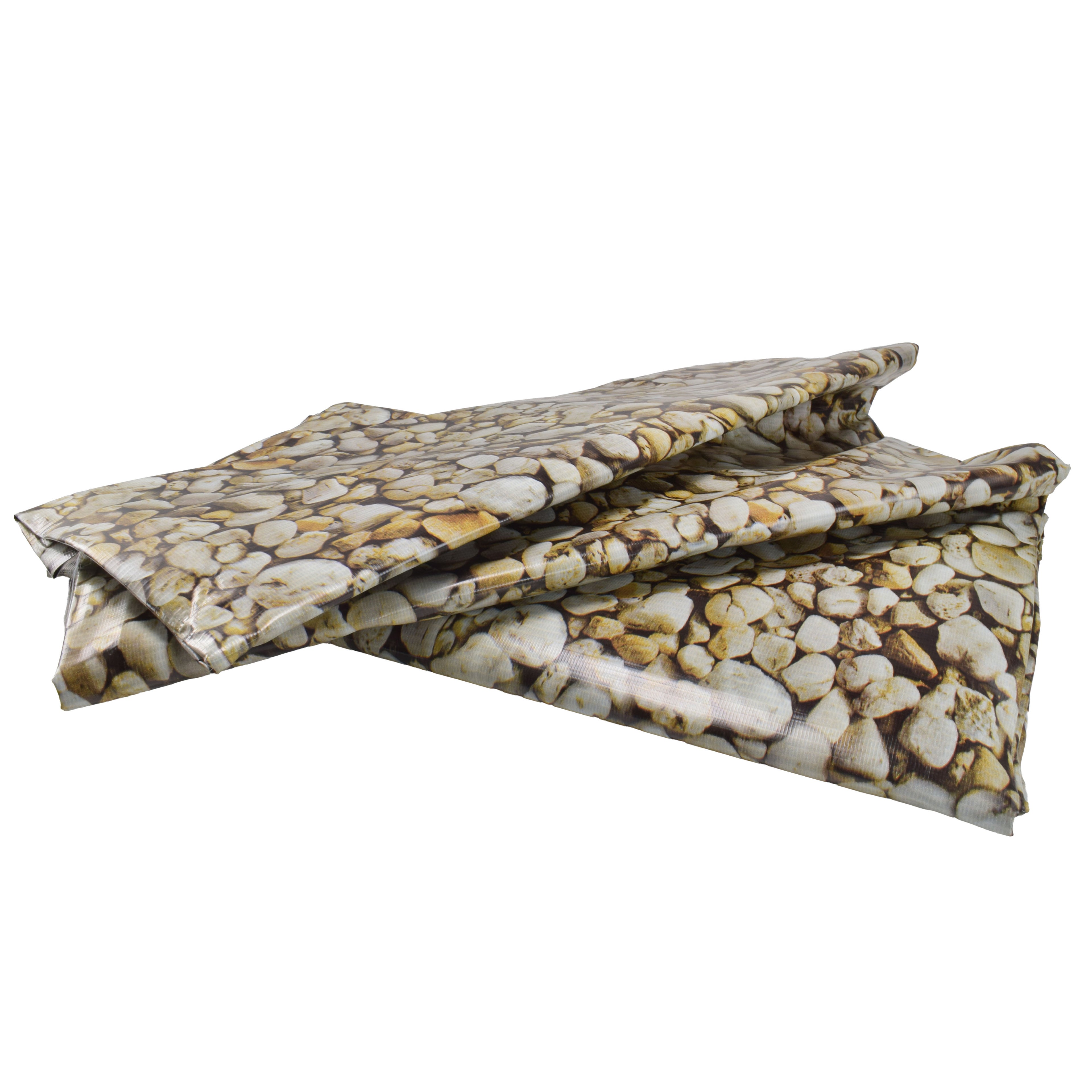 PVC Pebble Stone Rock Print Pond Liner Lining Material Fabric Leak Proof Fish Nature Pool Water Feature Realistic Flooring Outdoor Garden_2