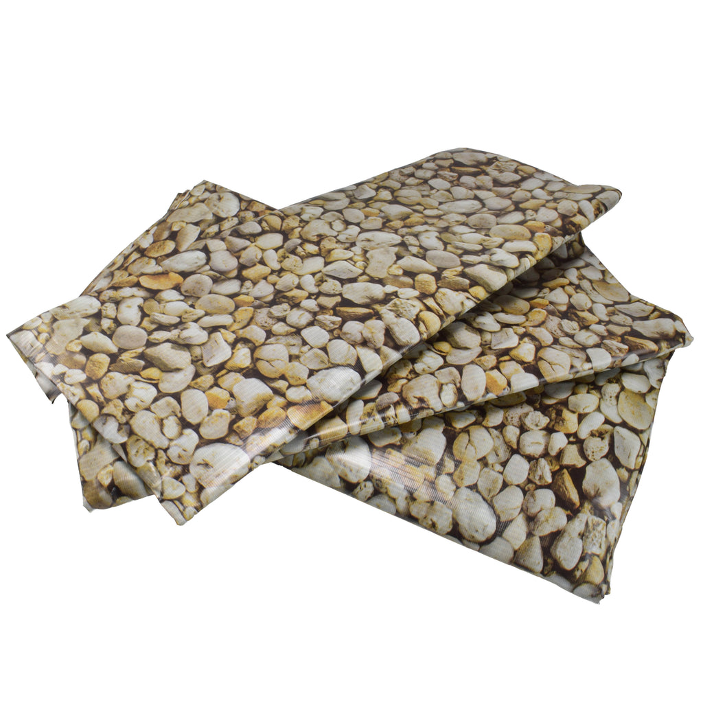 PVC Pebble Stone Rock Print Pond Liner Lining Material Fabric Leak Proof Fish Nature Pool Water Feature Realistic Flooring Outdoor Garden_3