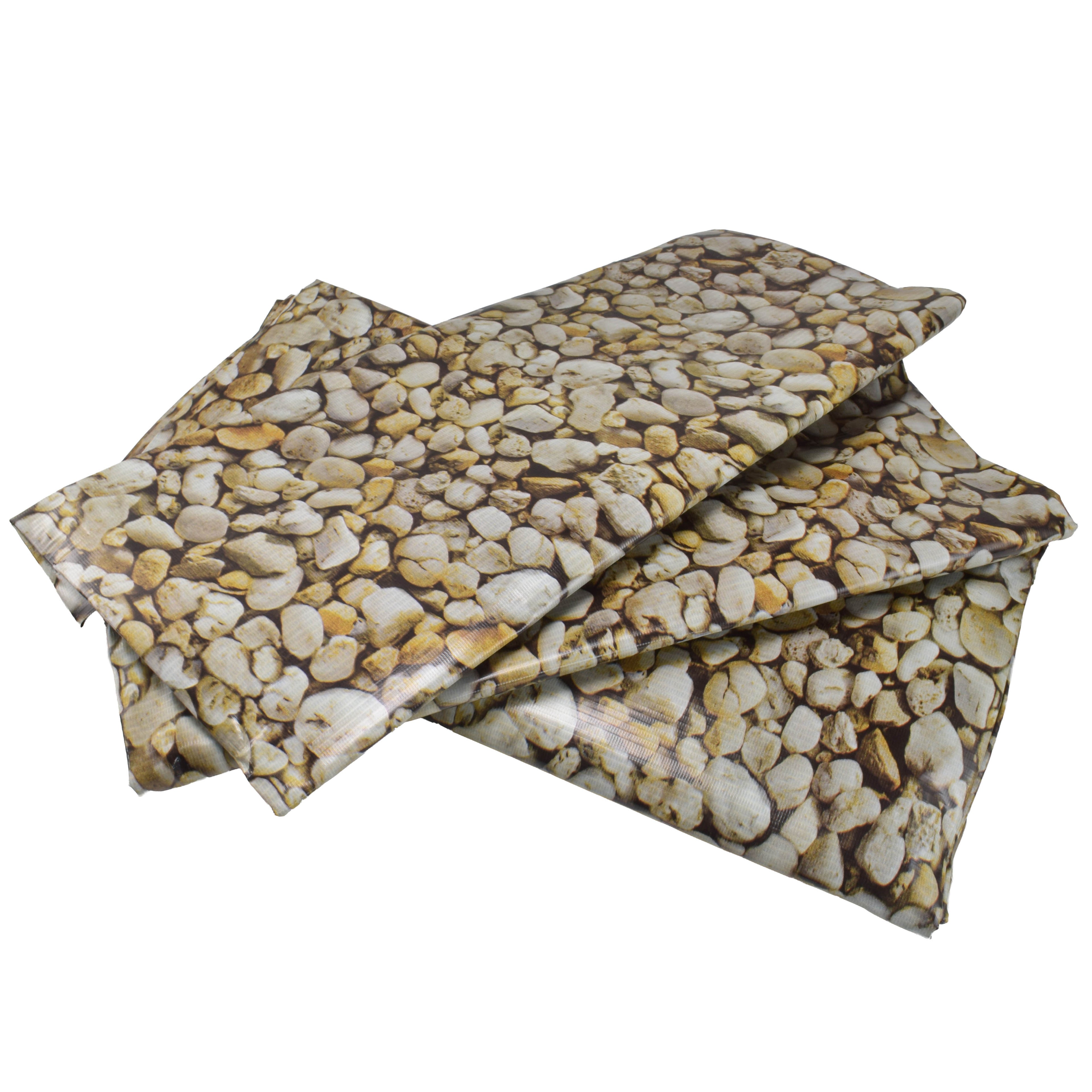 PVC Pebble Stone Rock Print Pond Liner Lining Material Fabric Leak Proof Fish Nature Pool Water Feature Realistic Flooring Outdoor Garden_3