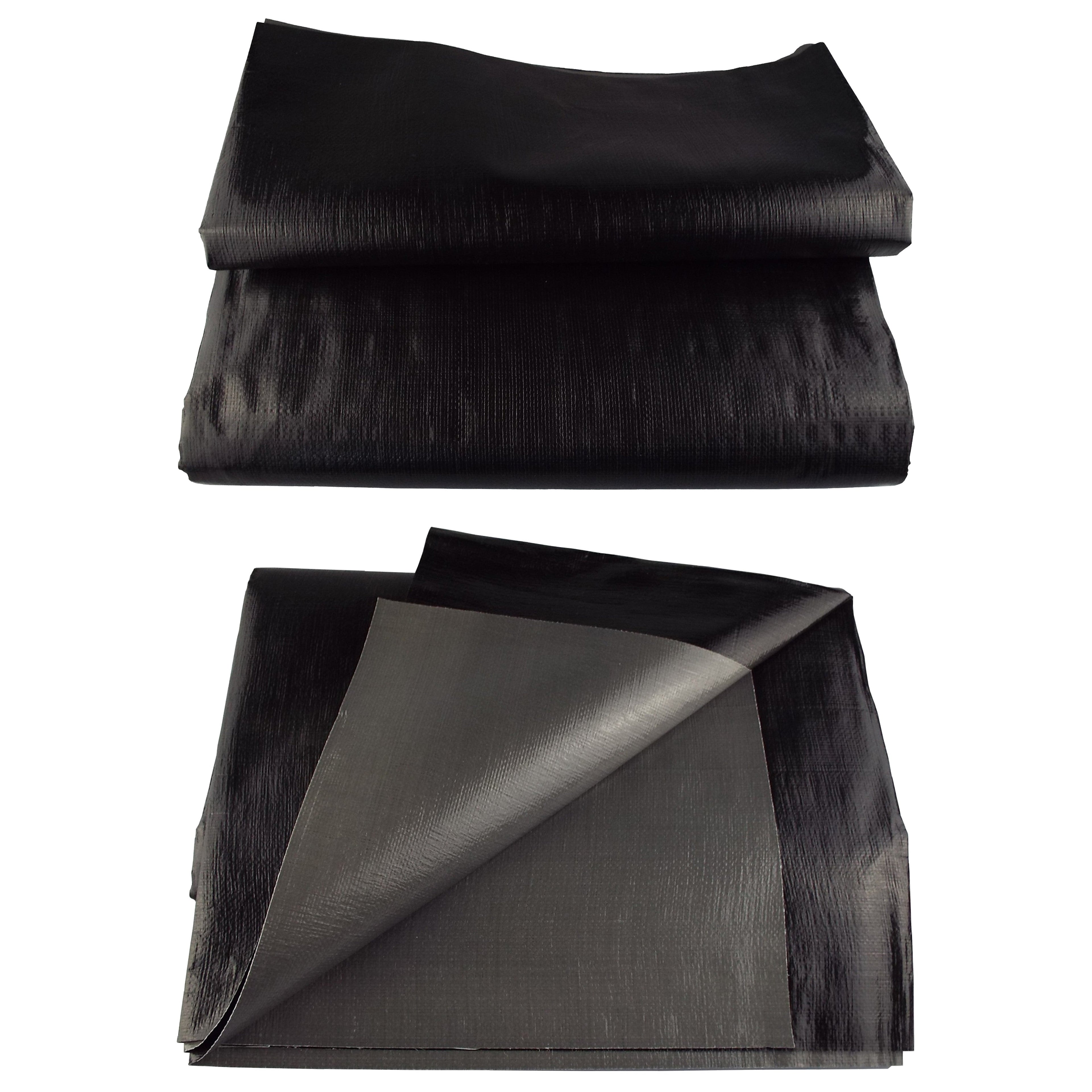 PE Pond Liner L-Grade Black 2.5m x 2.5m Garden Flexible Water Feature Sealing Leak Proof Sheeting Lining Outdoor_2
