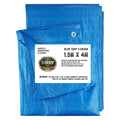 S Grade Tarpaulin Tarp Blue Standard Duty Waterproof UV Protected 1.5mx4m