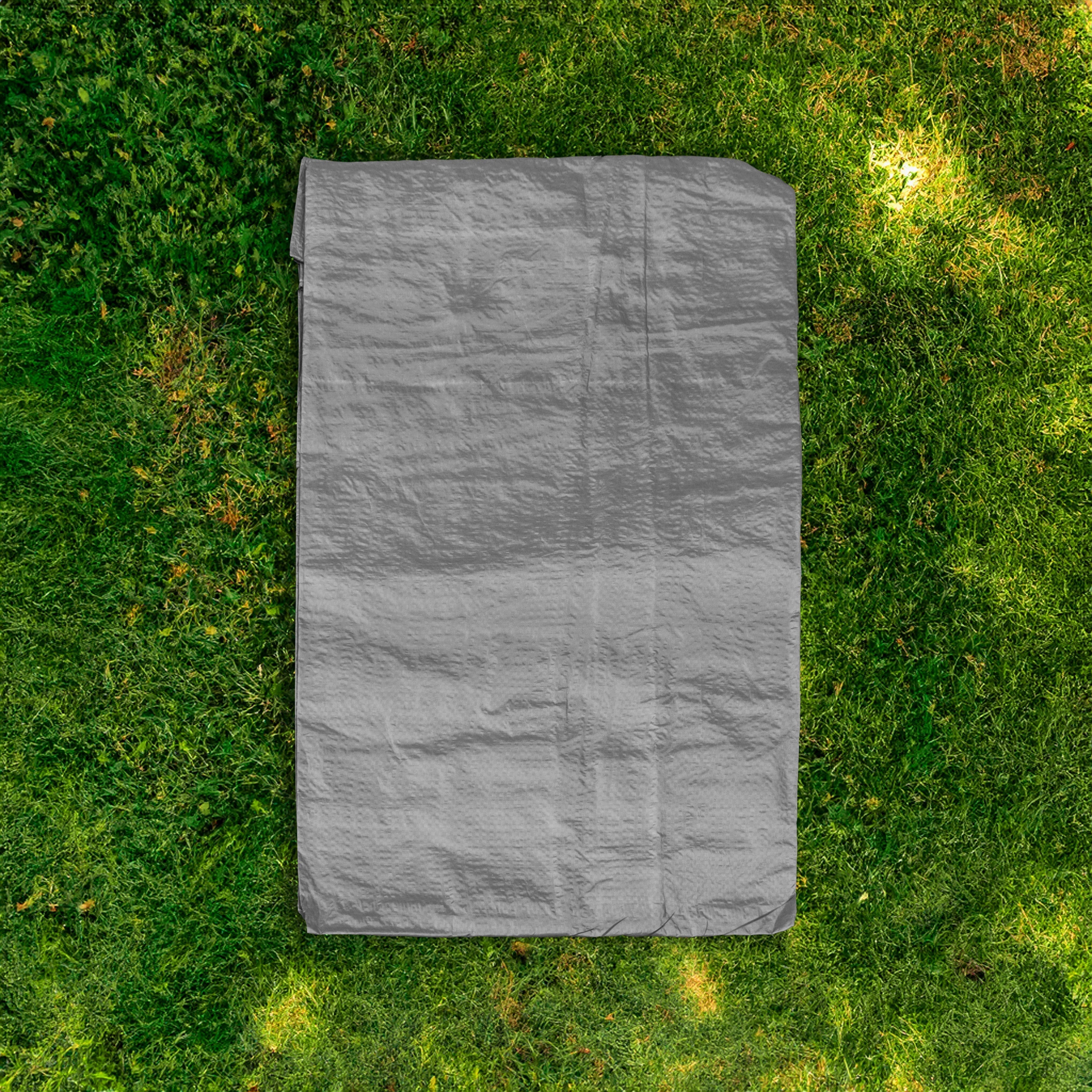 S-Grade Grey Tarpaulin 2m x 3m Tarp Waterproof Cover Camping Sheeting Light 50g Groundsheet_19