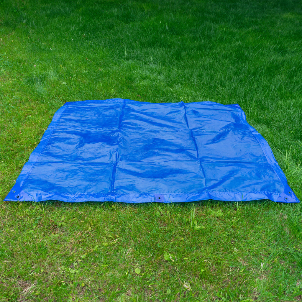 M-Grade Blue LLDPE Tarpaulin 4m x 5m Tarp Sheet Cover Waterproof All-weather Cover Outdoor Sheeting Flexible Sheet_2