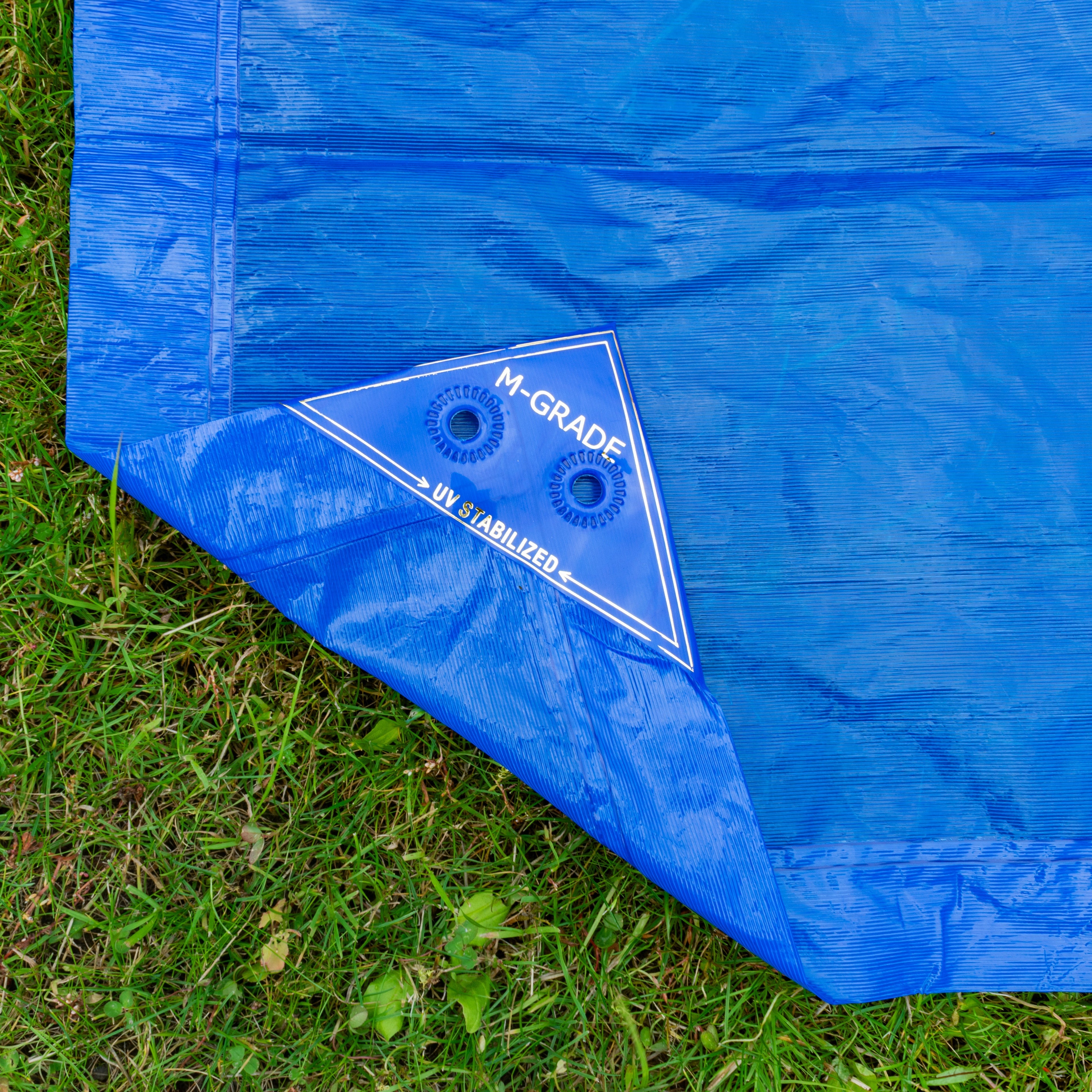 M-Grade Blue LLDPE Tarpaulin 4m x 5m Tarp Sheet Cover Waterproof All-weather Cover Outdoor Sheeting Flexible Sheet_4