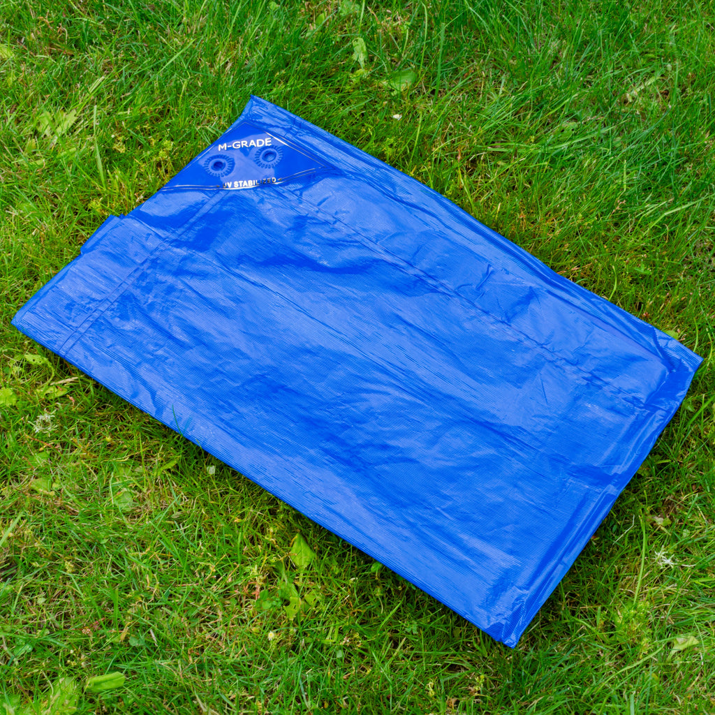 M-Grade Blue LLDPE Tarpaulin 4m x 5m Tarp Sheet Cover Waterproof All-weather Cover Outdoor Sheeting Flexible Sheet_3