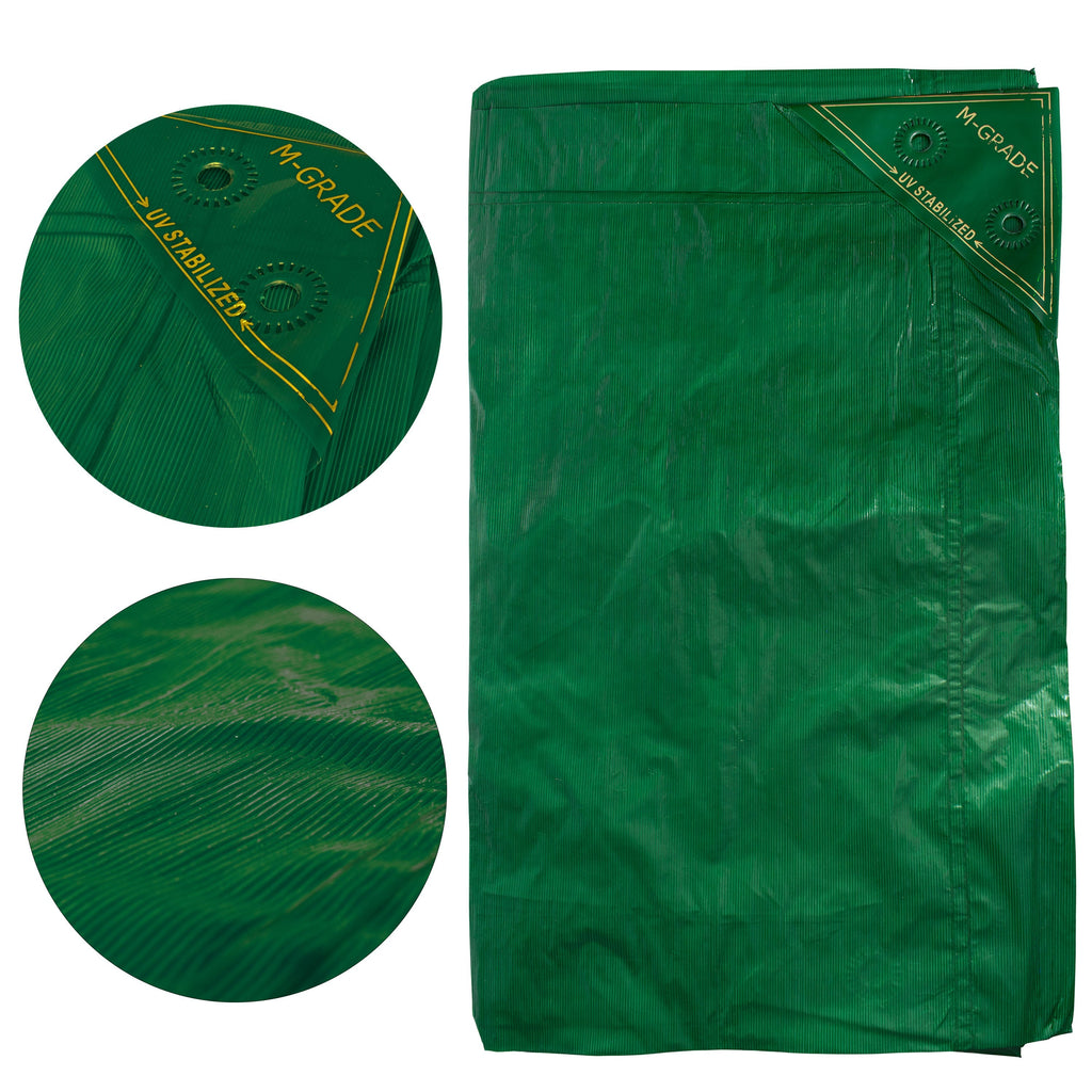 M-Grade Green LLDPE Tarpaulin 3m x 4m Waterproof Weatherproof Tarp Cover Tear-resistant Construction Site Tarp Outdoor Sheet_6