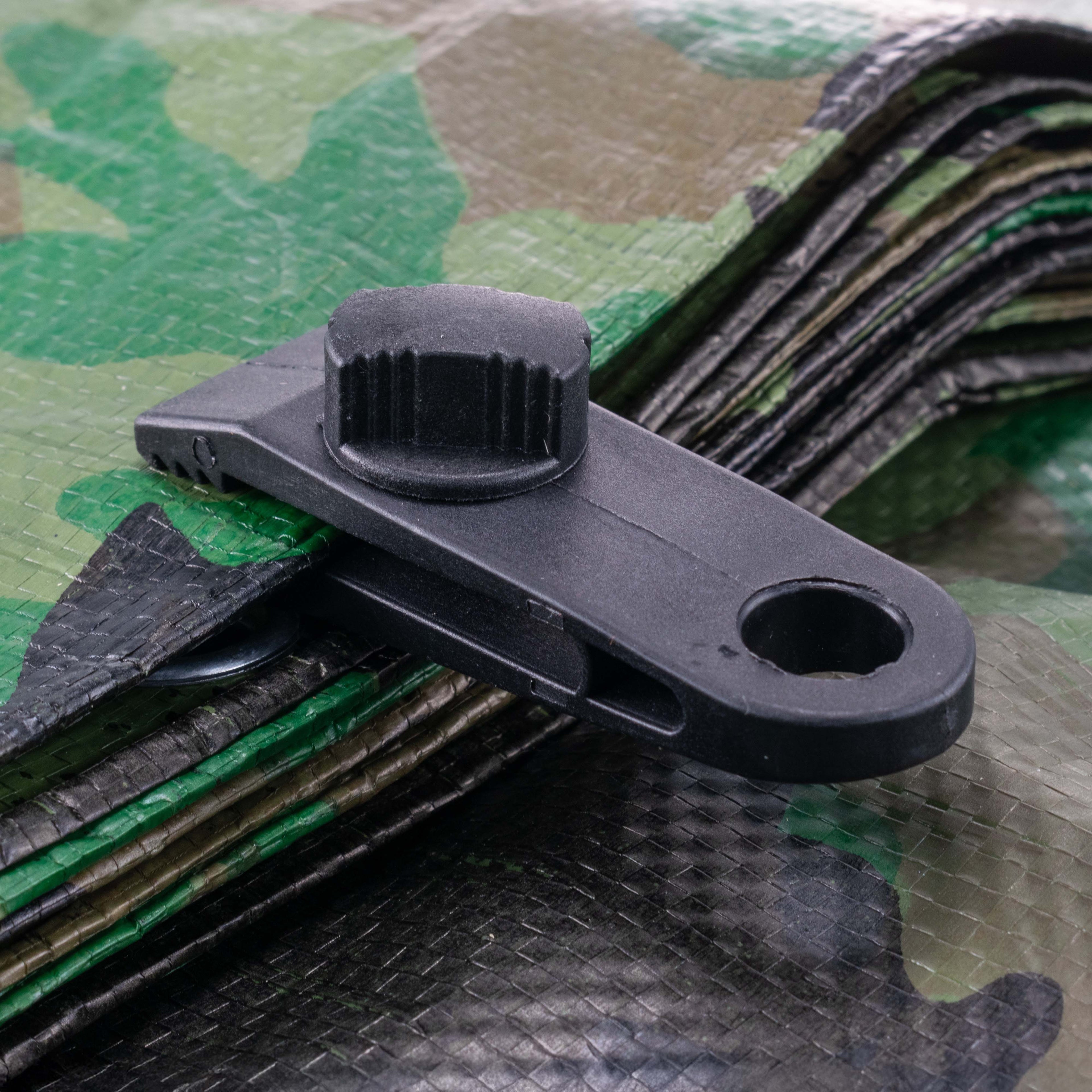 Tarpaulin Screw Fastening Clip Black
