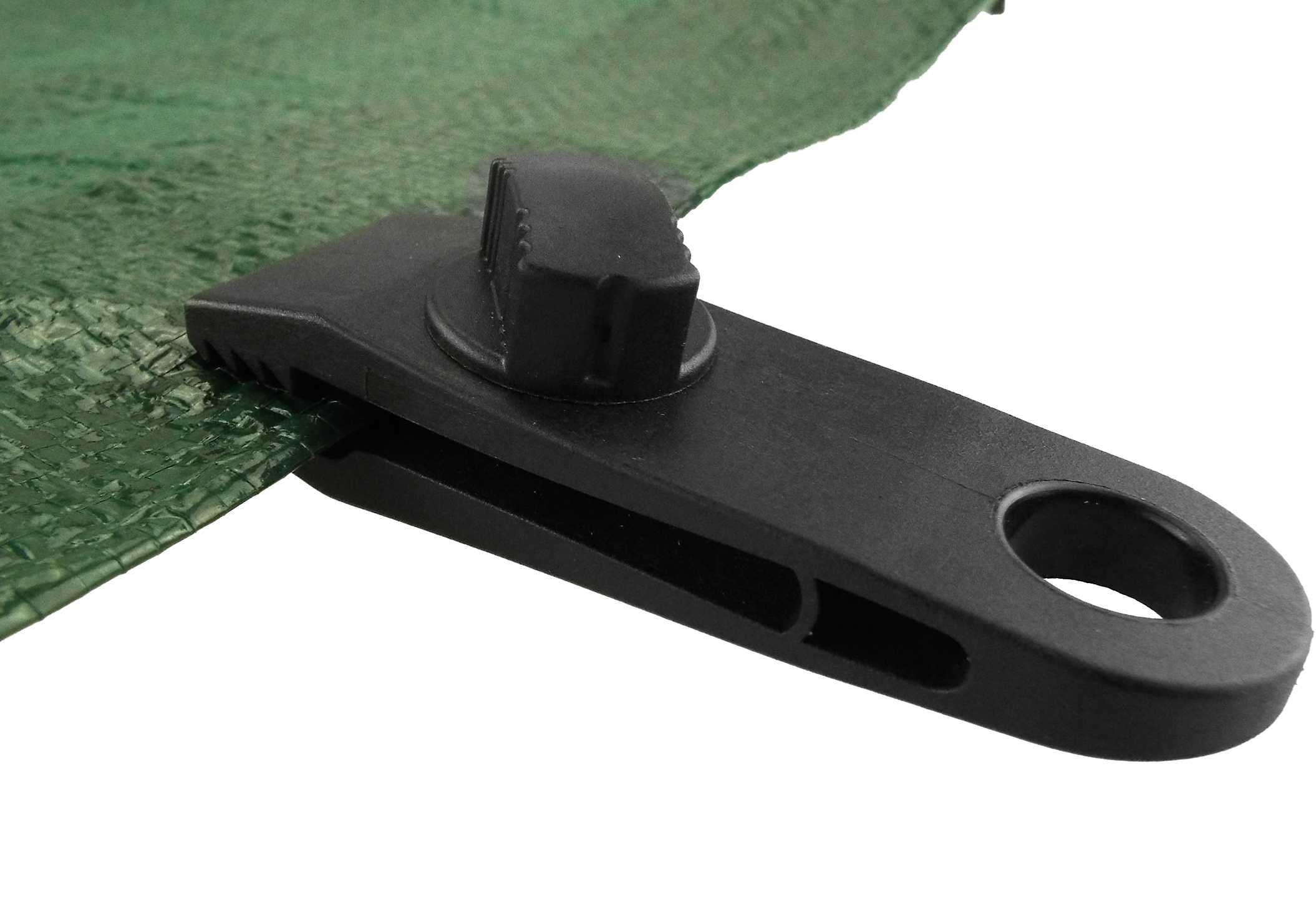 Tarpaulin Screw Fastening Clip Black Clamp Fastener Hold-Down Securing Tarp Grips Holders Locking Grip Clips Reusable_7