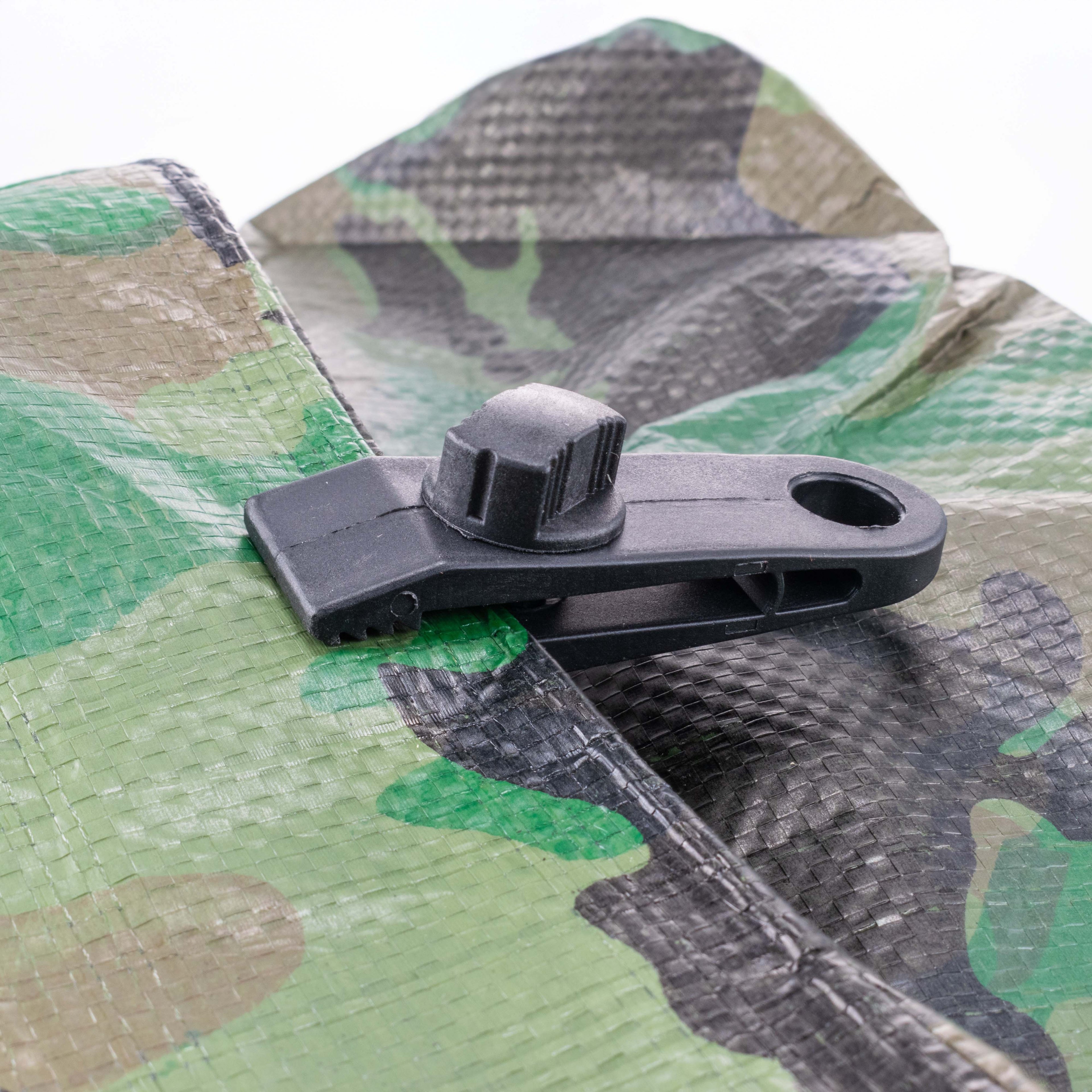 Tarpaulin Screw Fastening Clip Black