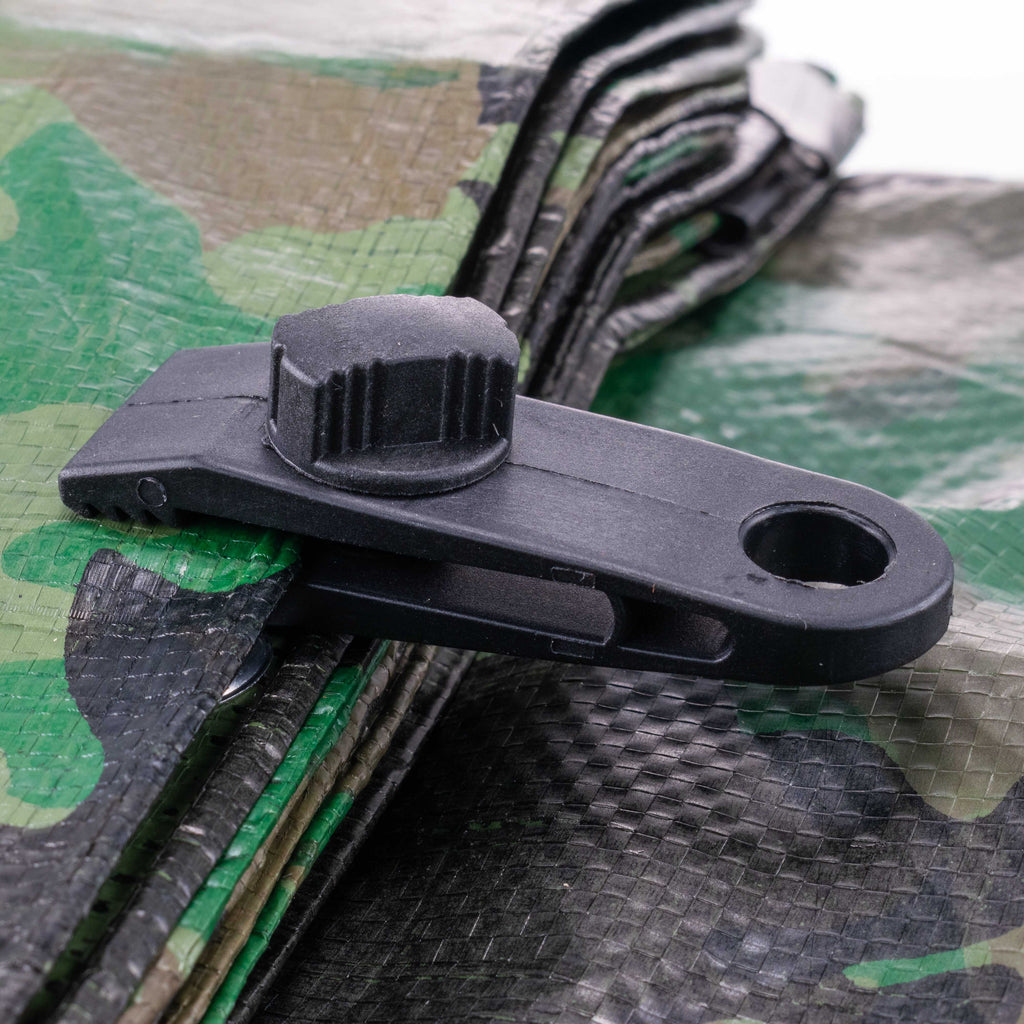Tarpaulin Screw Fastening Clip Black