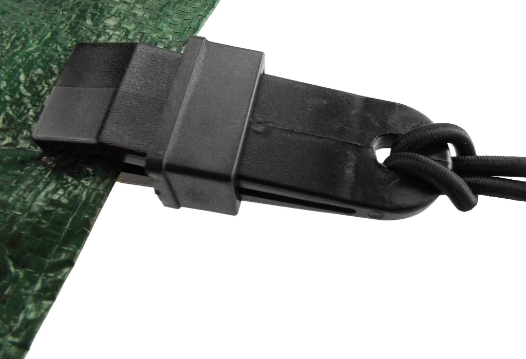 Tarpaulin Slide Fastening Clip Black Clamp Fastener Hold-Down Securing Tarp Grips Holders Locking Grip Clips Reusable_3