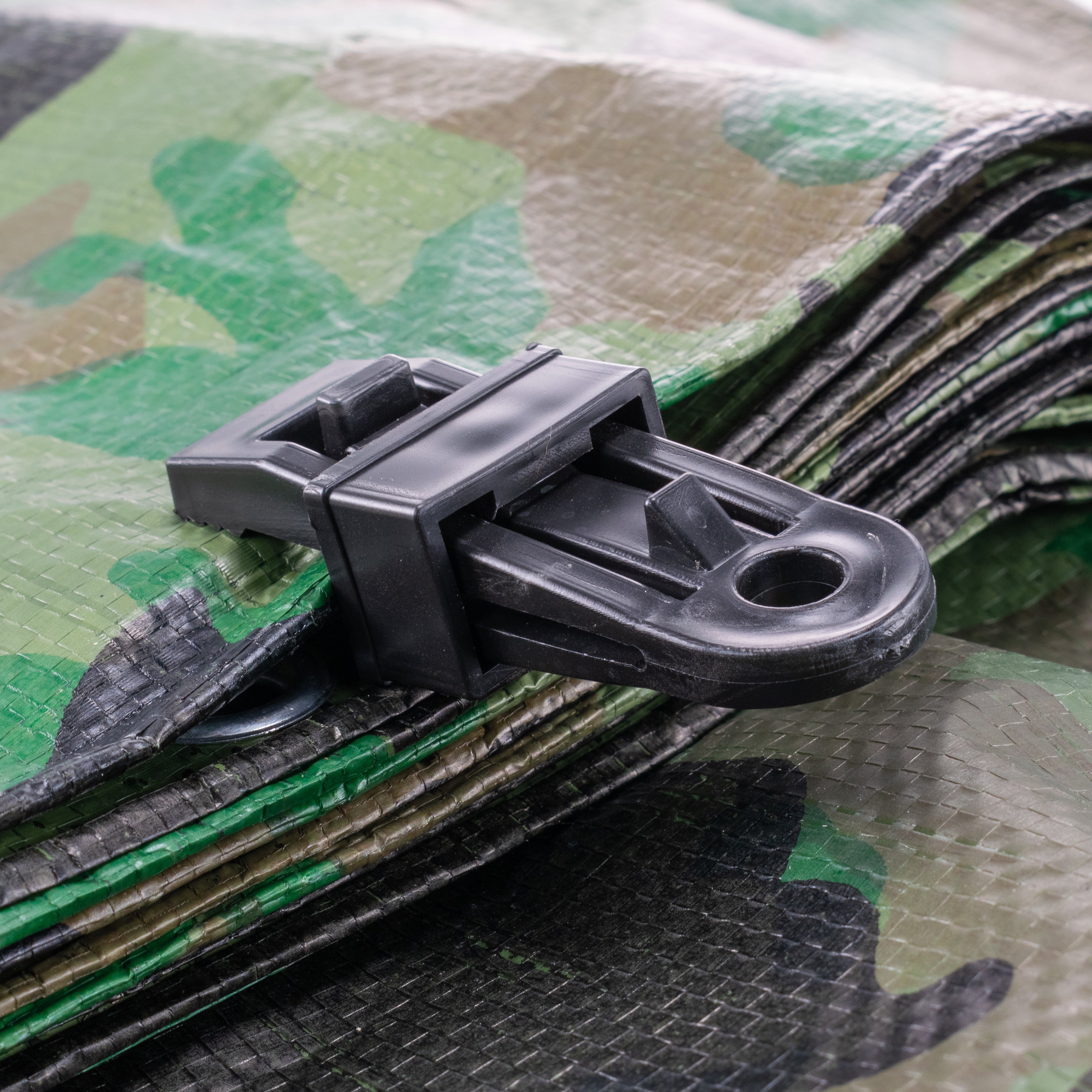 Tarpaulin Slide Fastening Clip Black