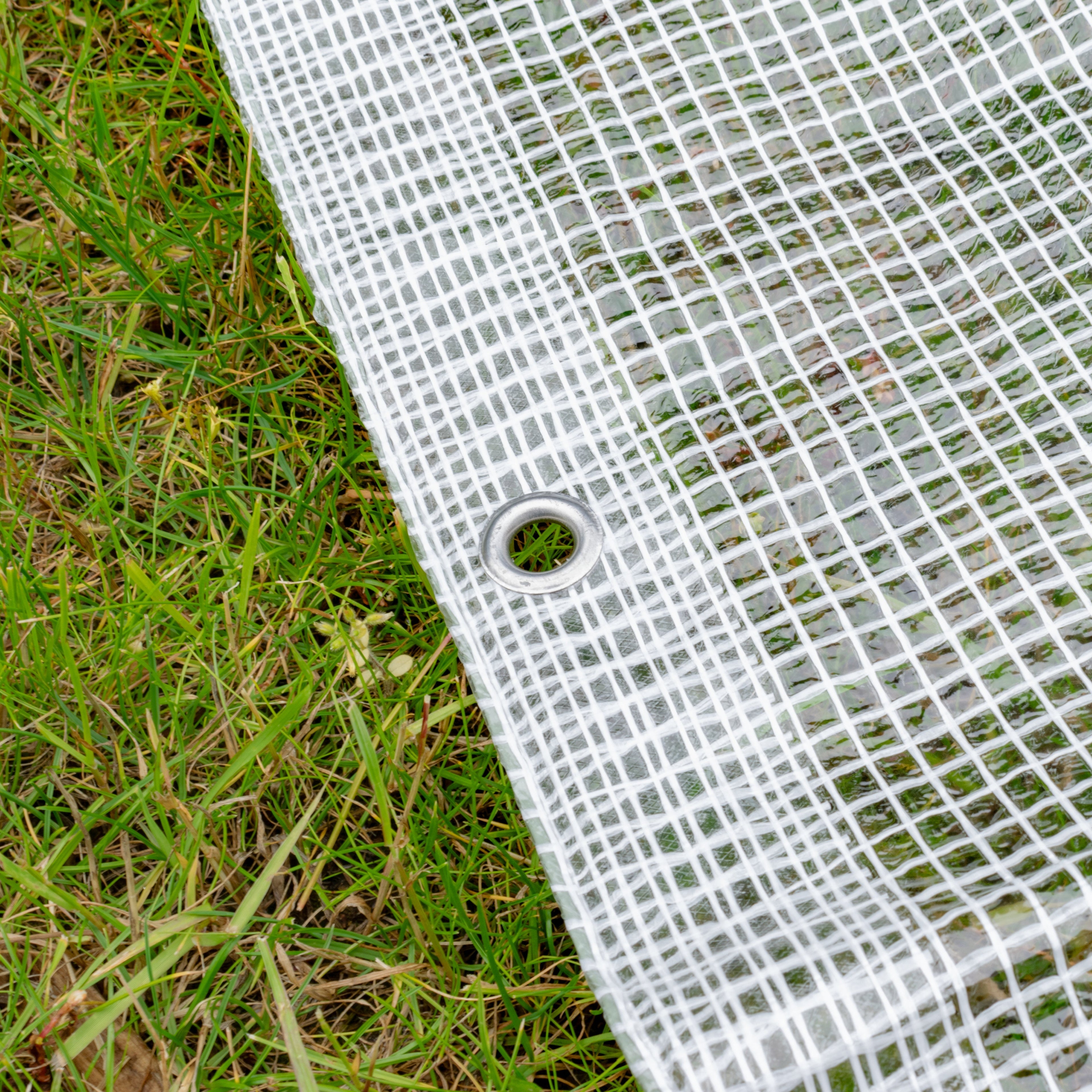 M-Grade Clear Tarpaulin 1m x 1m Reinforced Thread Monotex Tarp Transparent See Through Waterproof Protective Cover_6